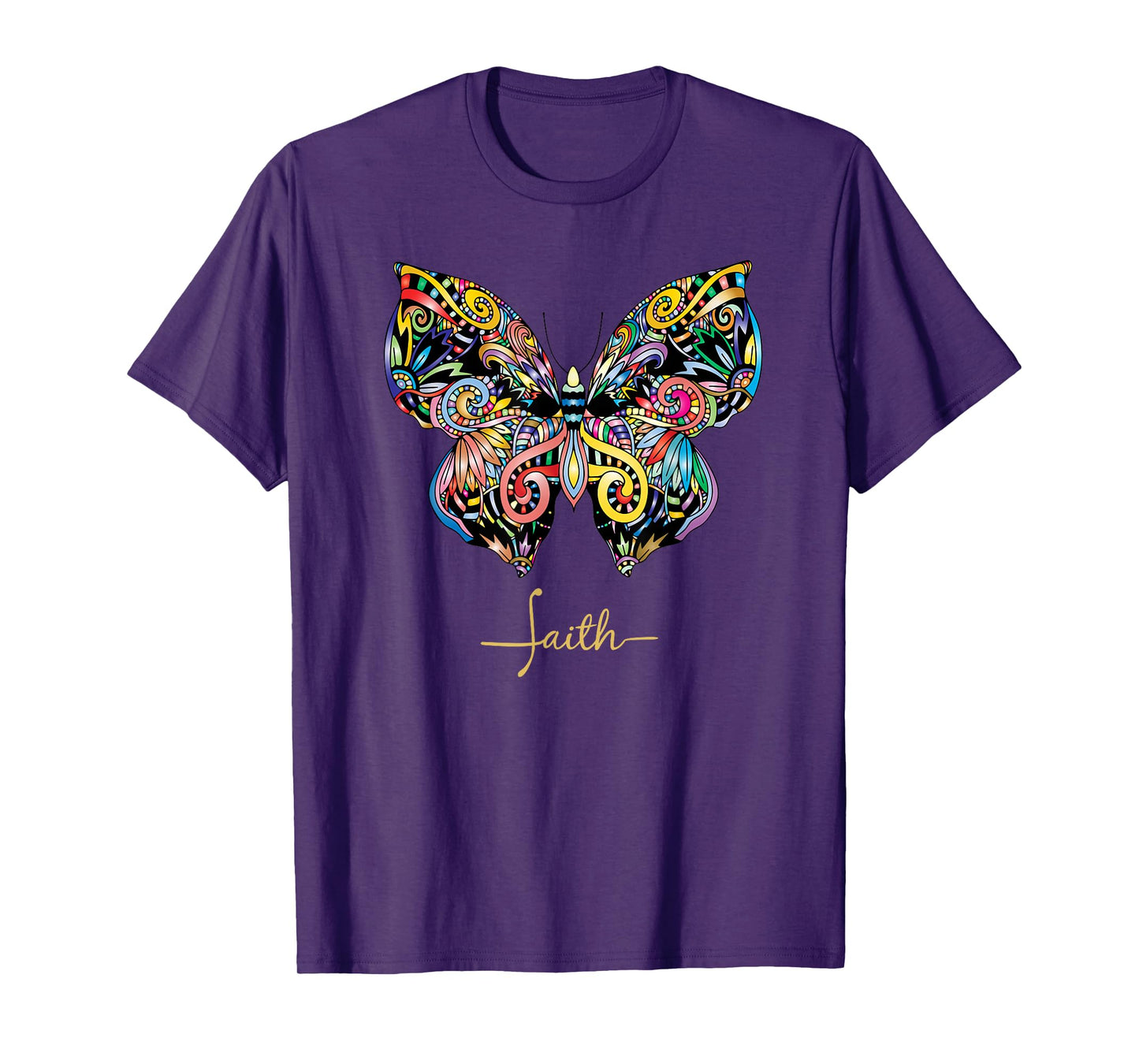Christian T Faith bible butterfly women's T-Shirt