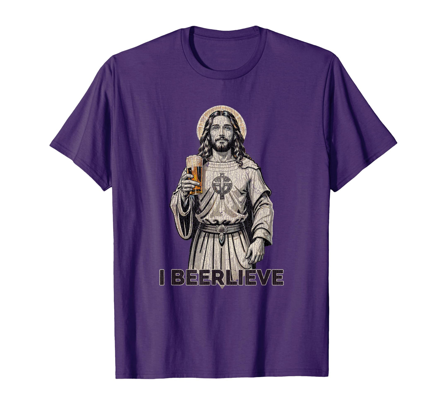 Vintage Jesus I Beer I Believe In Jesus T-Shirt