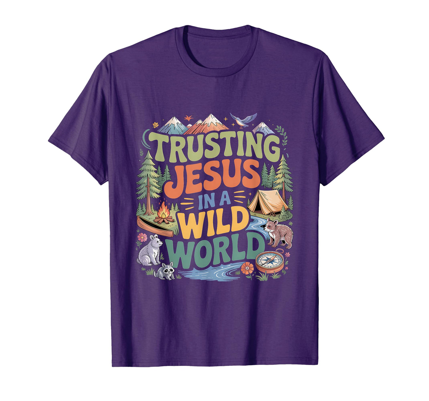 Christian Summer True North Trusting Jesus Camp VBS 2025 T-Shirt