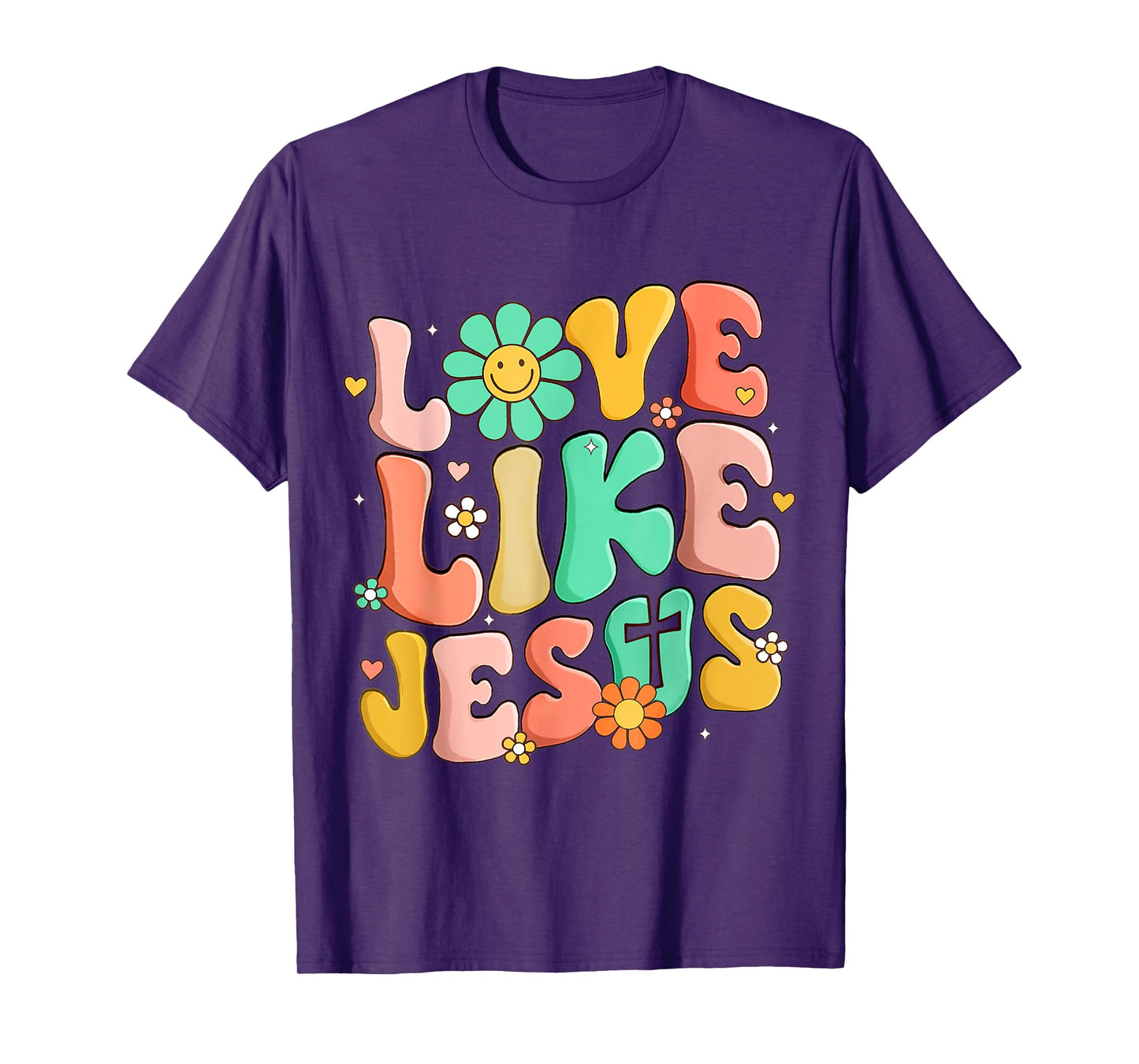 Retro Love Like Jesus Christian Religious God Lovers Gift T-Shirt