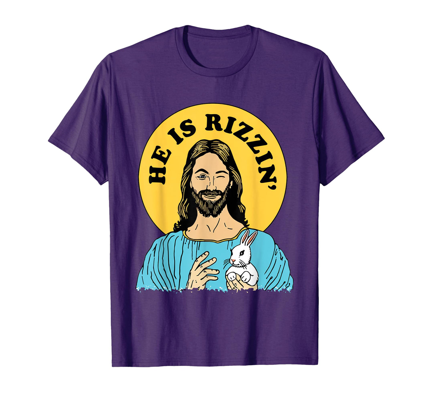 He Is Rizzin Funny Jesus Christian Happy Easter Day T-Shirt