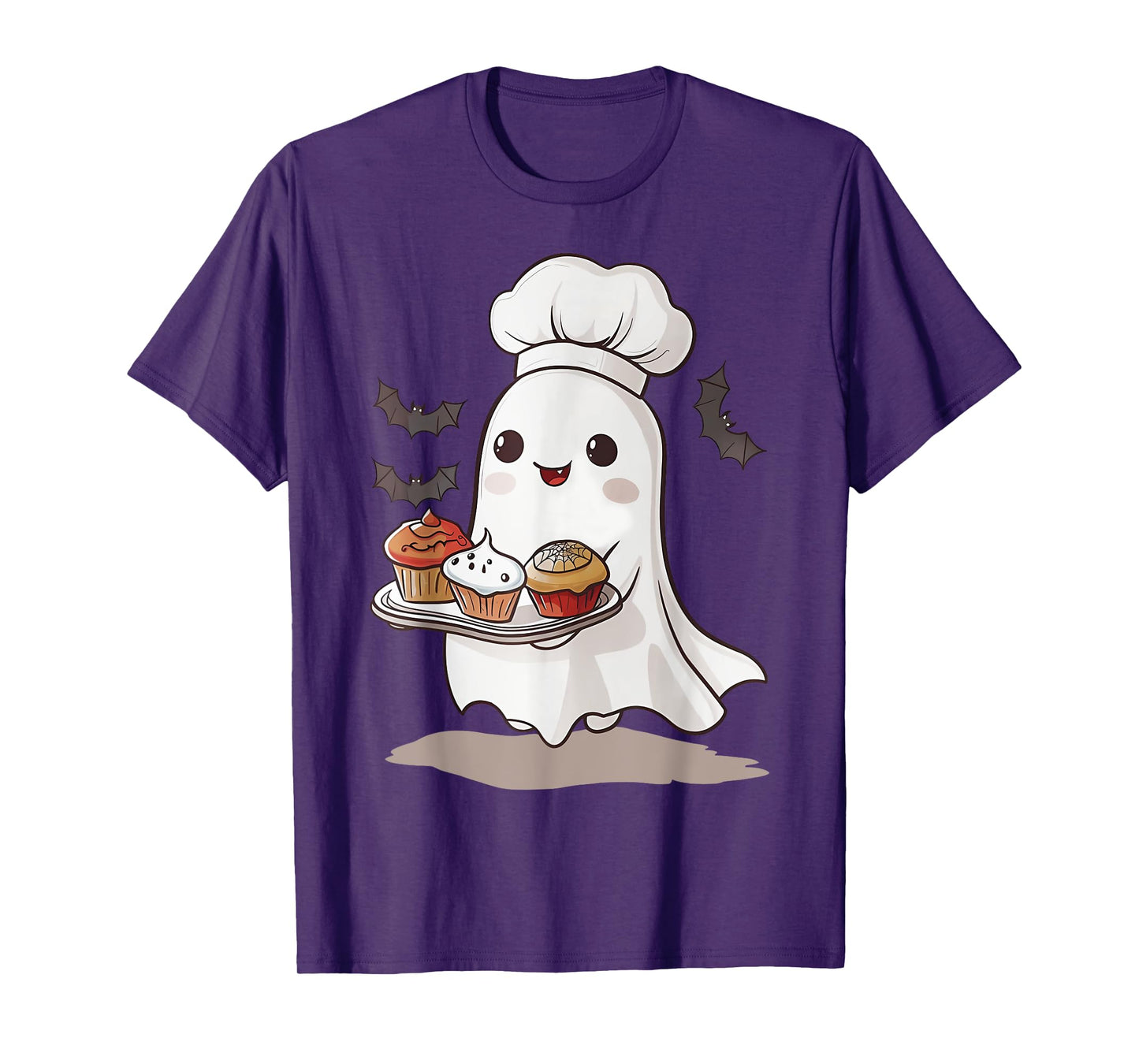 Cute Ghost Chef Baker Halloween Spooky Baking Costume T-Shirt
