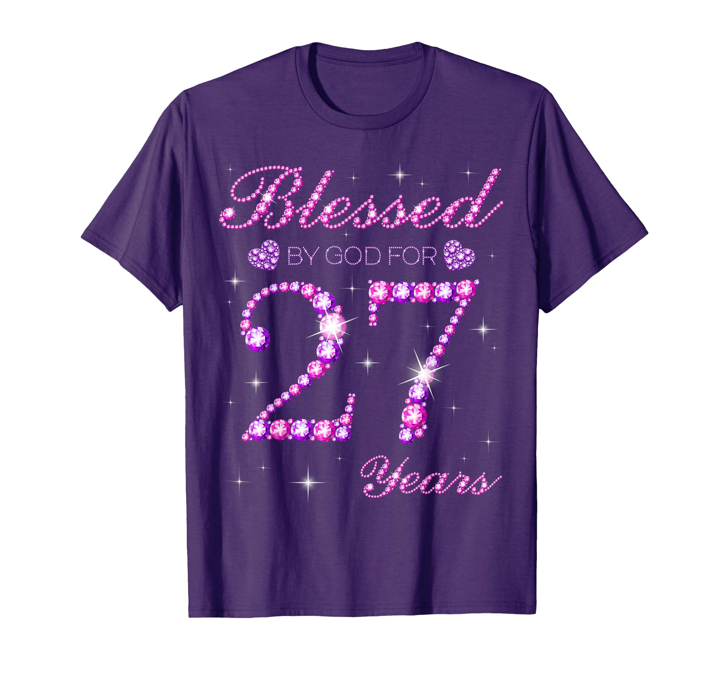 Blessed by God for 27 Years Old 27th Birthday Party T-Shirt