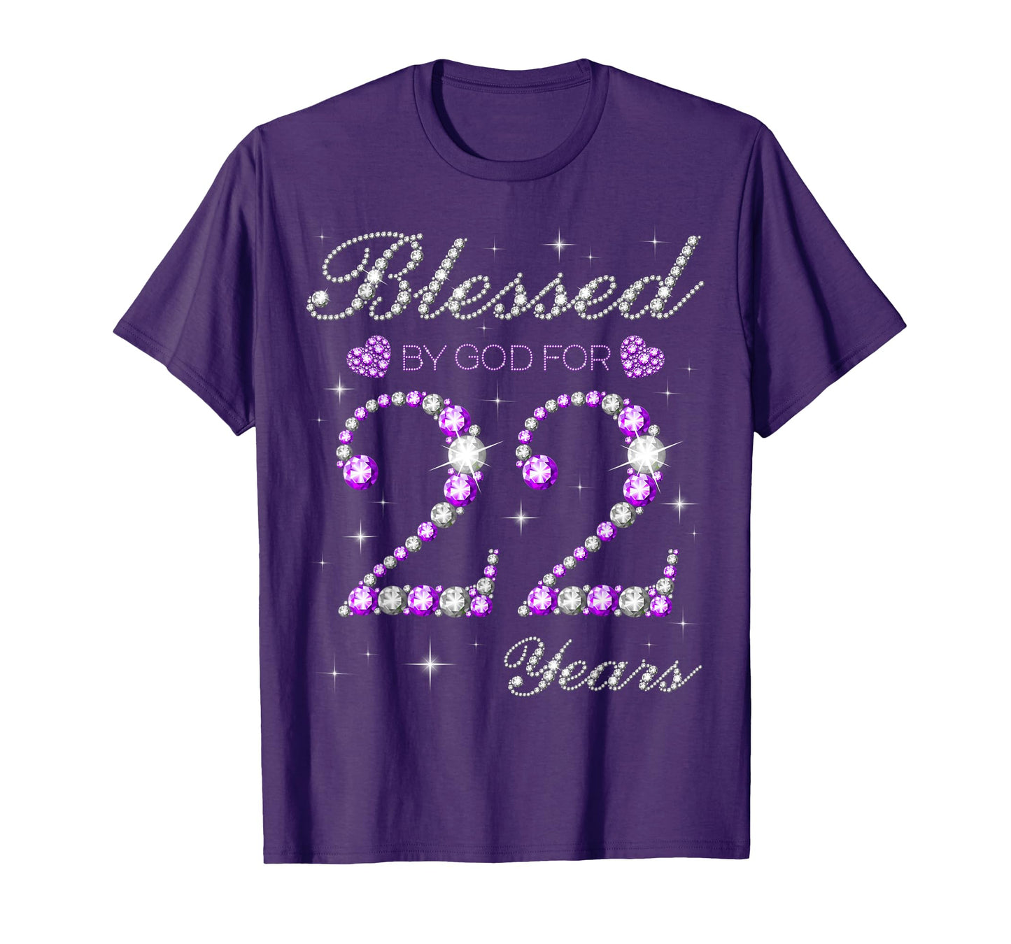 Blessed By God For 22 Years Old 22nd Birthday Party B-day T-Shirt
