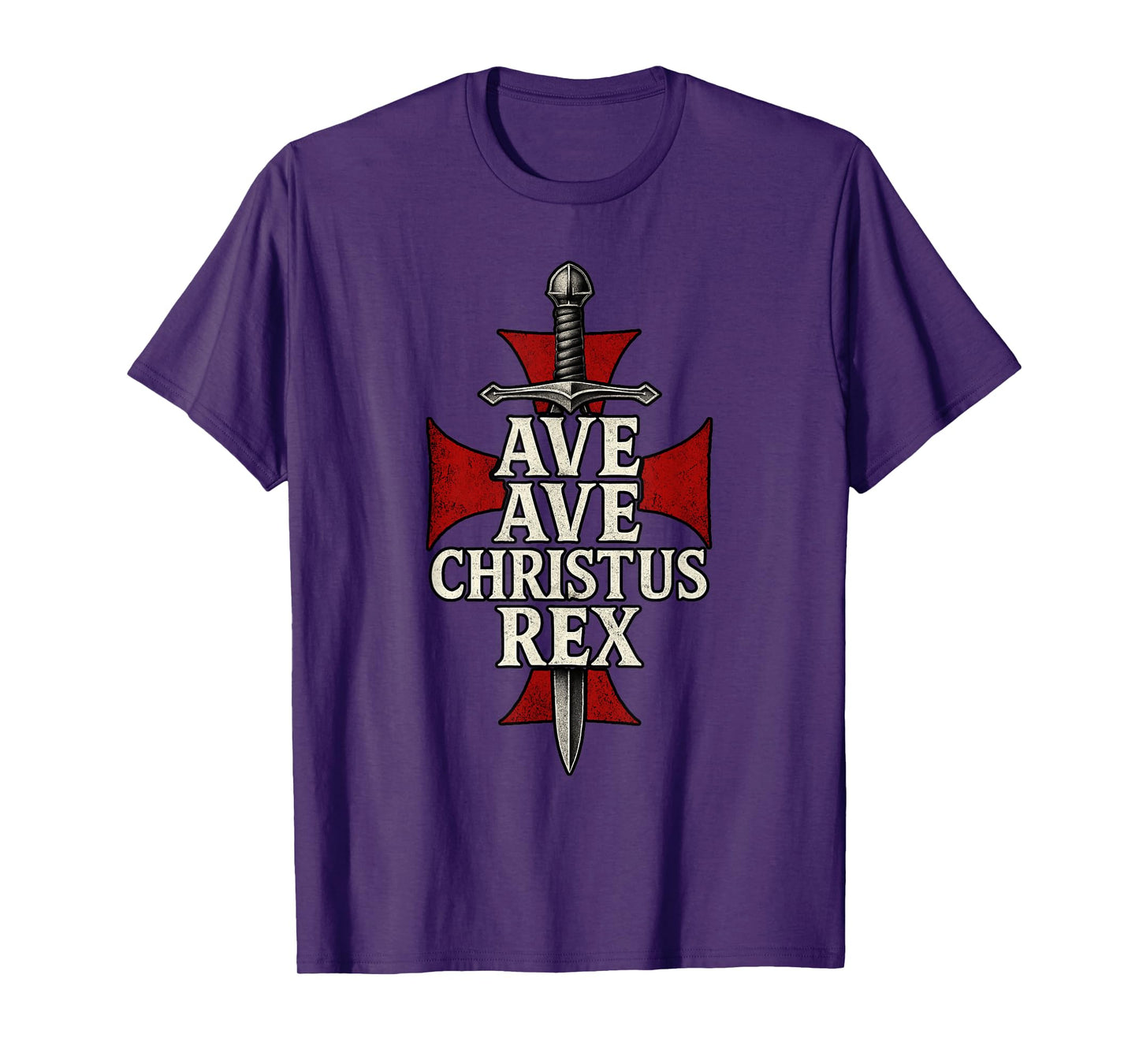 Ave Christus Rex – Powerful Catholic Faith Graphic Apparel T-Shirt