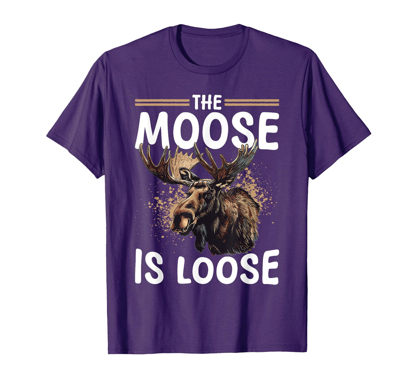 Funny Moose Animal The Moose Is Loose T-Shirt