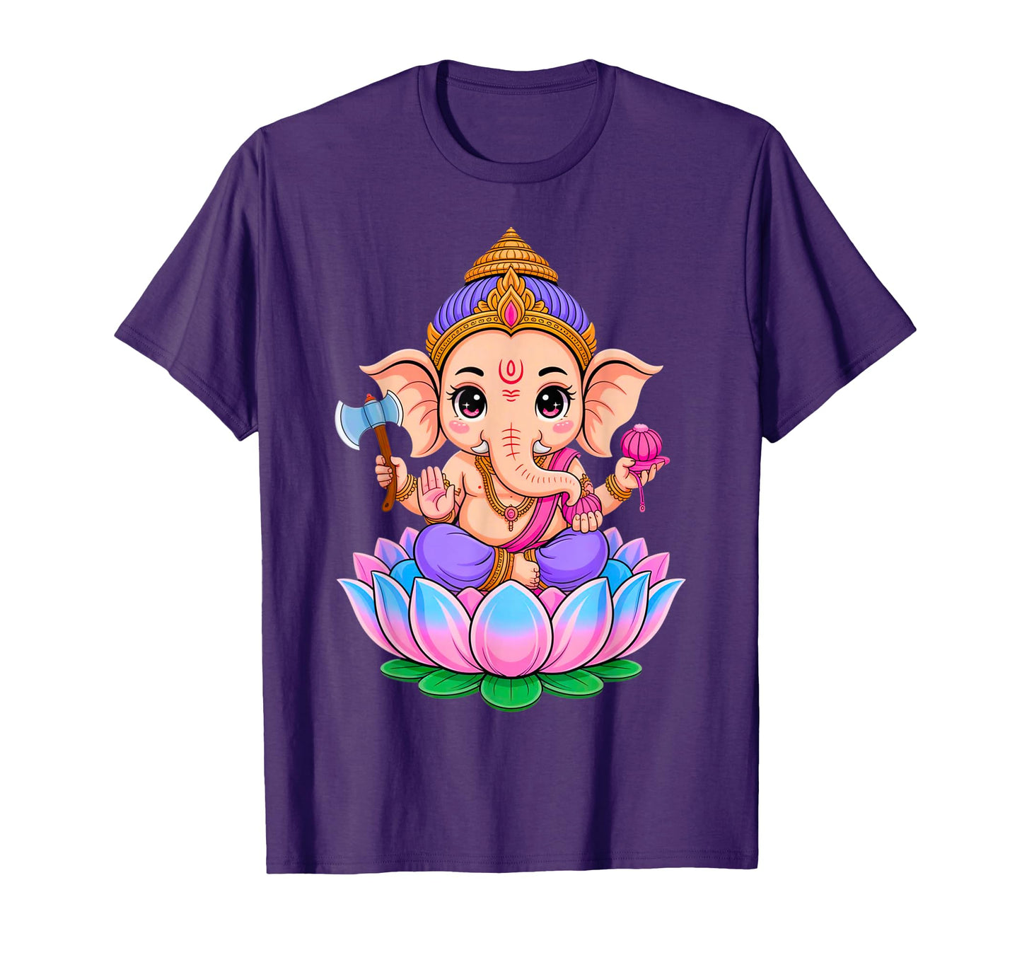 Hindu Ganesha Puja Elephant God India Meditation Yoga Murti T-Shirt