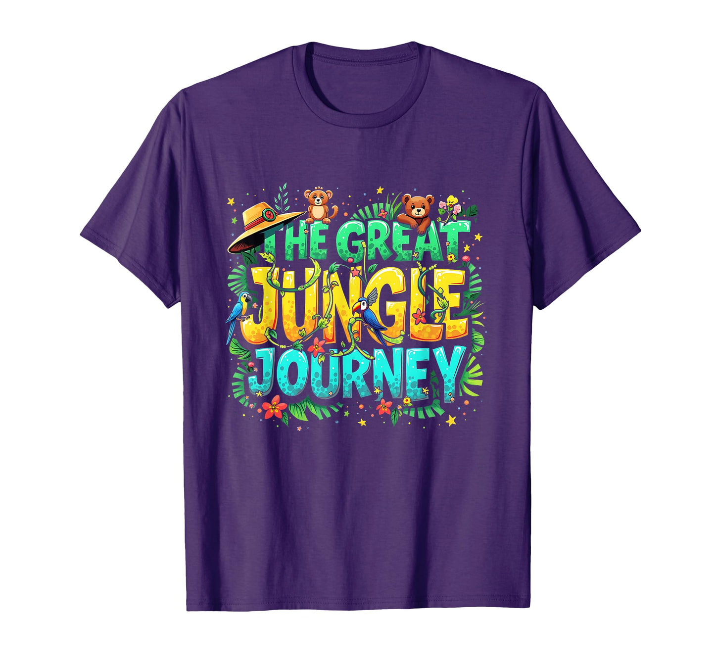 Retro The Great Jungle Journey Adventure Theme VBS Design T-Shirt
