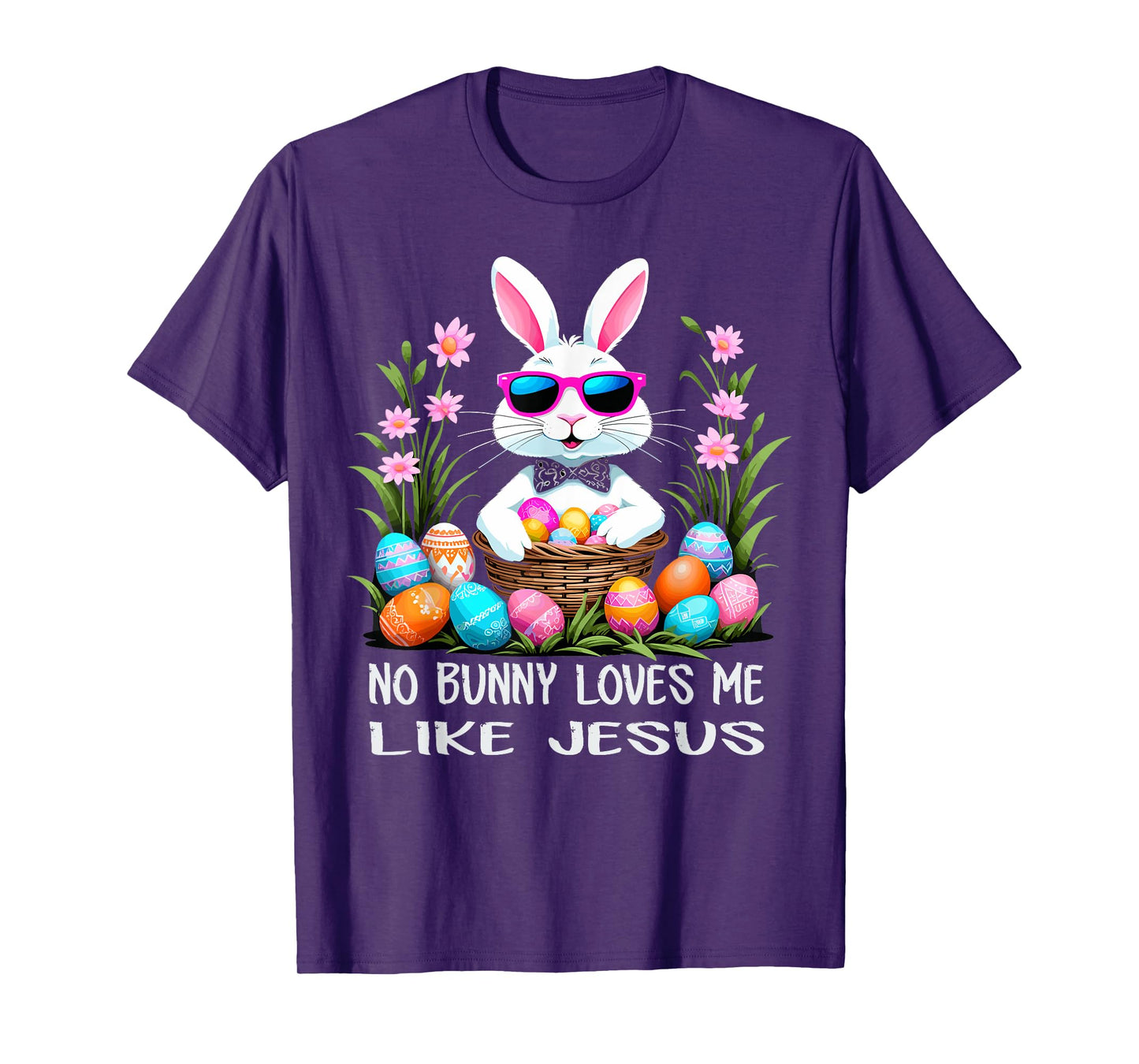 No Bunny Loves Me Like Jesus Cute Easter Christian T-Shirt