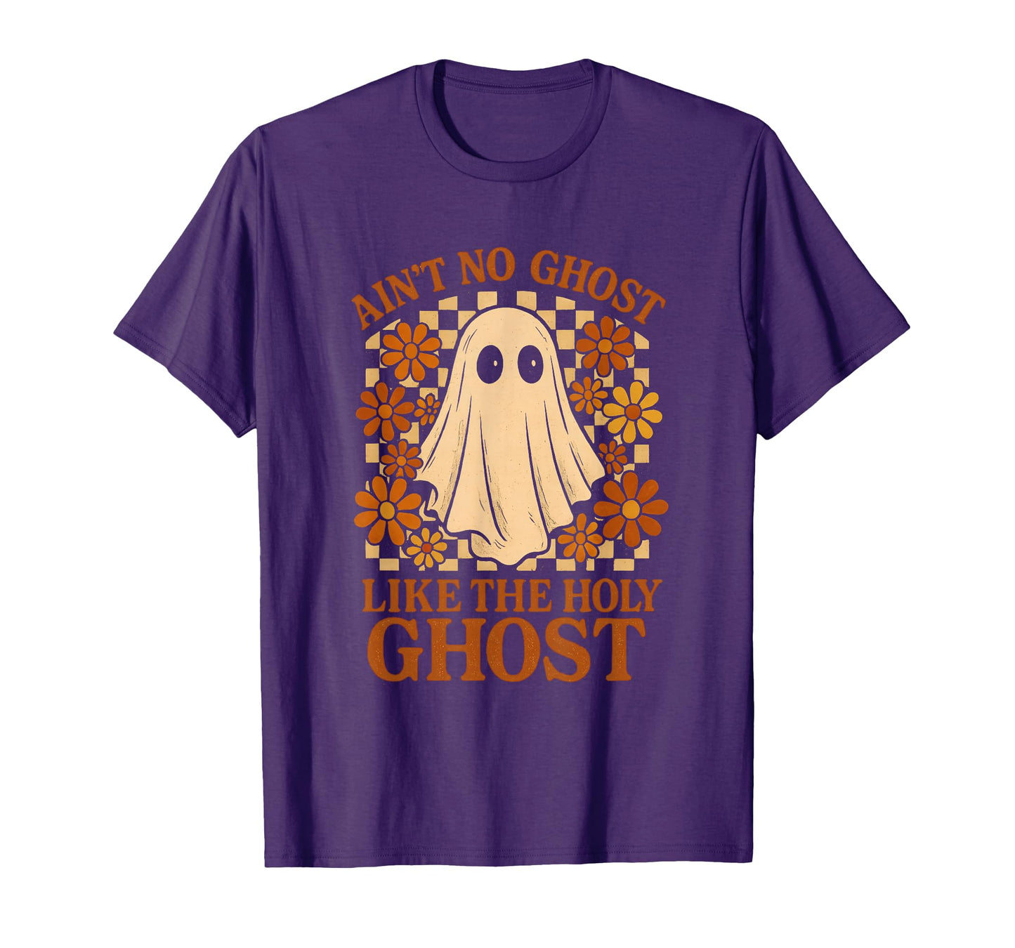 Ain't No Ghost Like Ghost Christian Floral Ghost Halloween T-Shirt