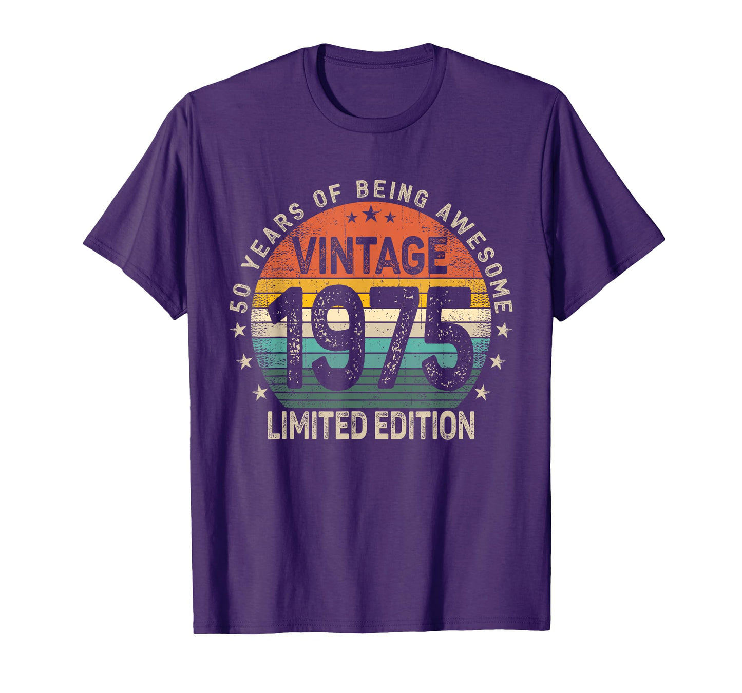 50 Years Old 1975 Vintage 50th Birthday Men Women T-Shirt