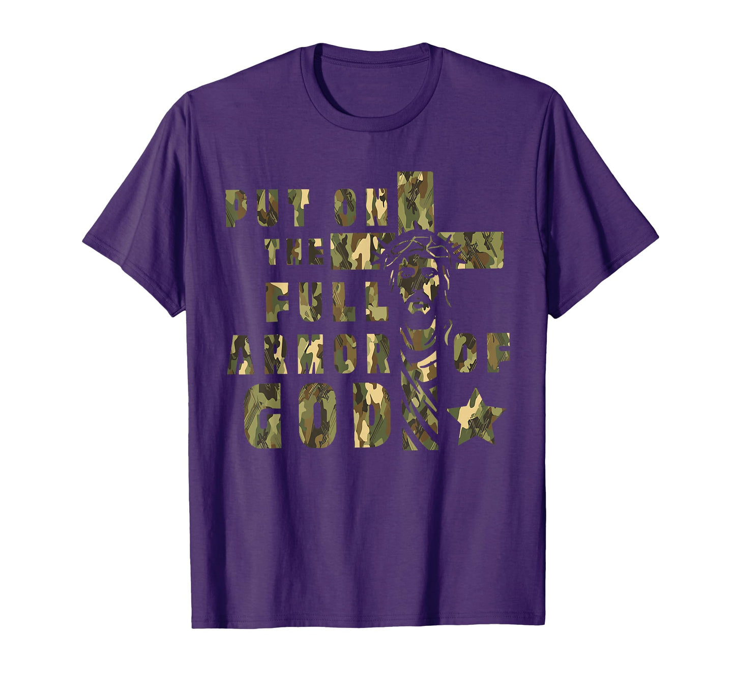 Camo Armor of God Christians Religious Camouflage T-Shirt
