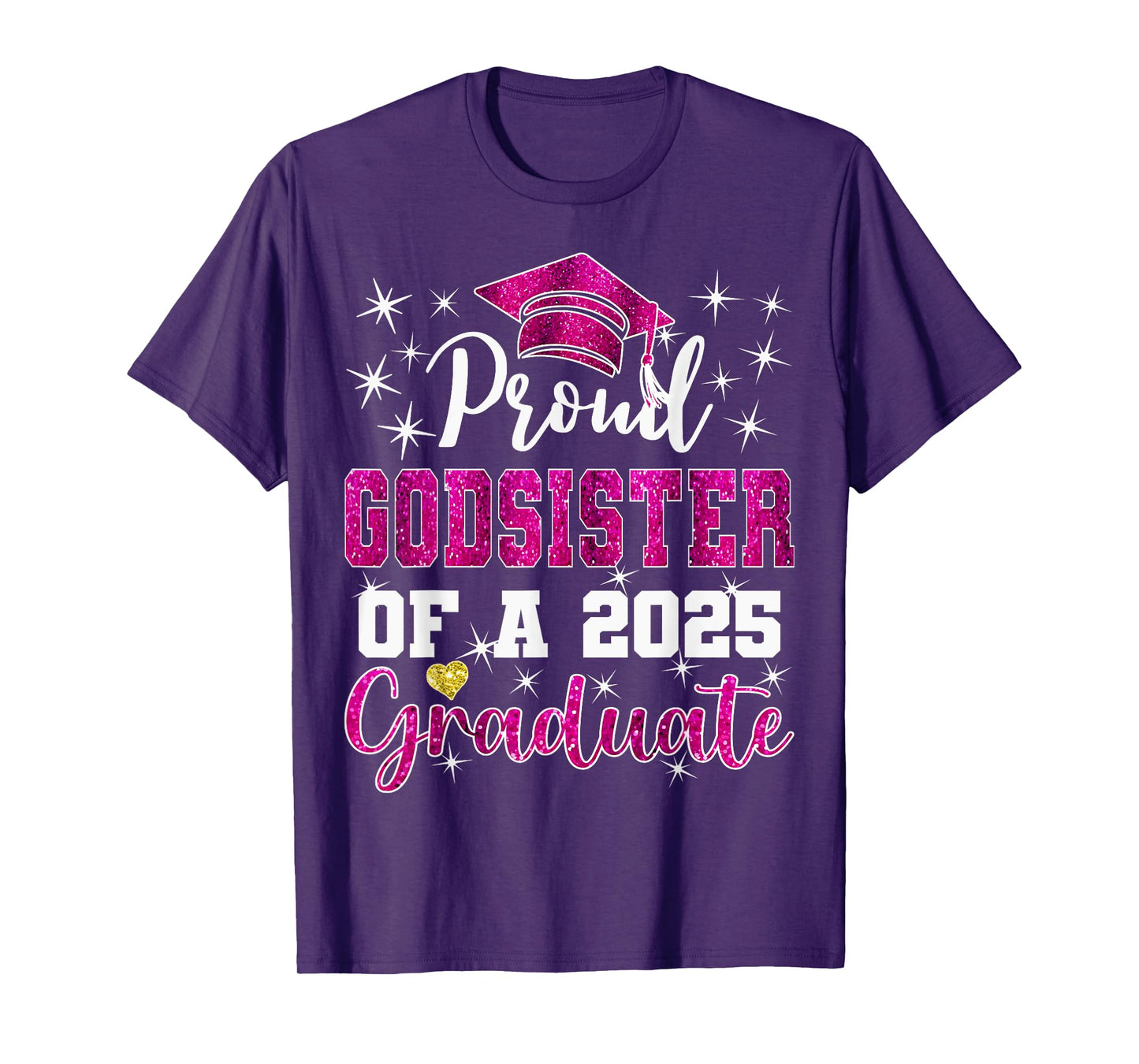 Super Proud Godsister of 2026 Pinkuate Pinkuation Family T-Shirt