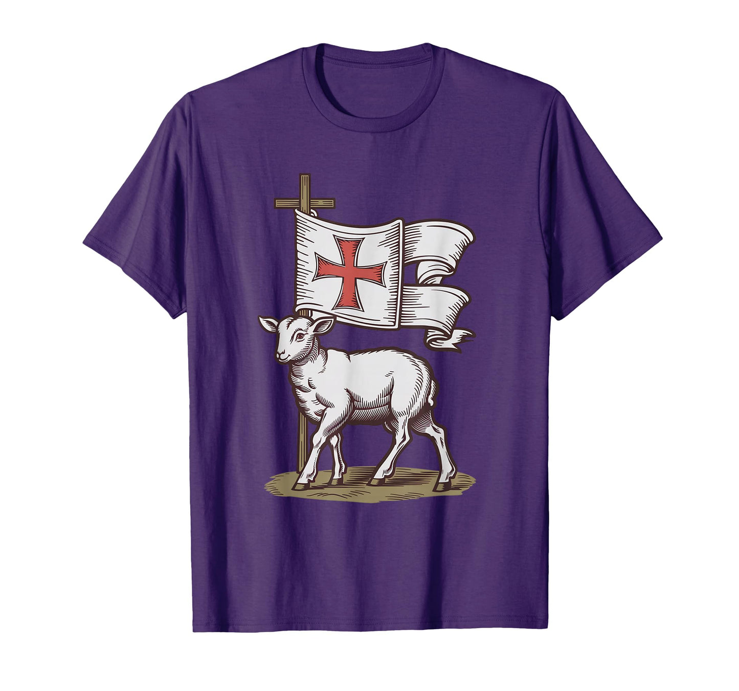 Lamb of God Christian Symbol of Faith Victory Agnus Dei T-Shirt