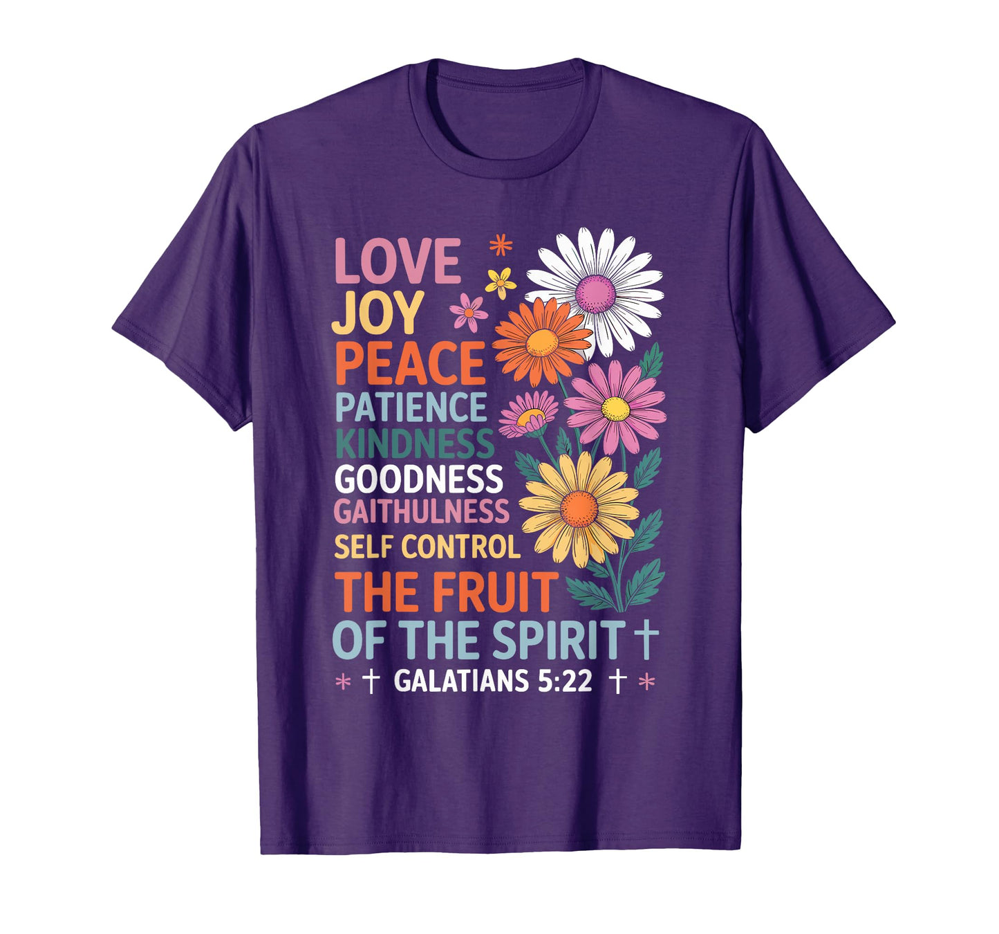 The Fruit of the Spirit Christian Cross Jesus T-Shirt