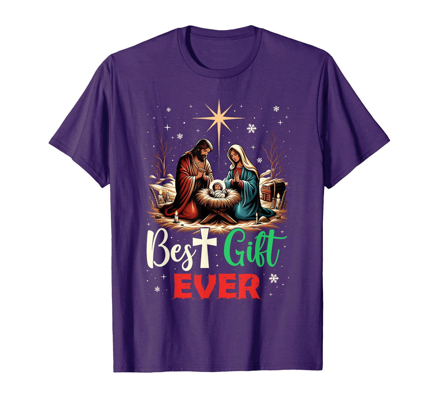Best Ever Christmas Cool Jesus Nativity Scene Christian T-Shirt