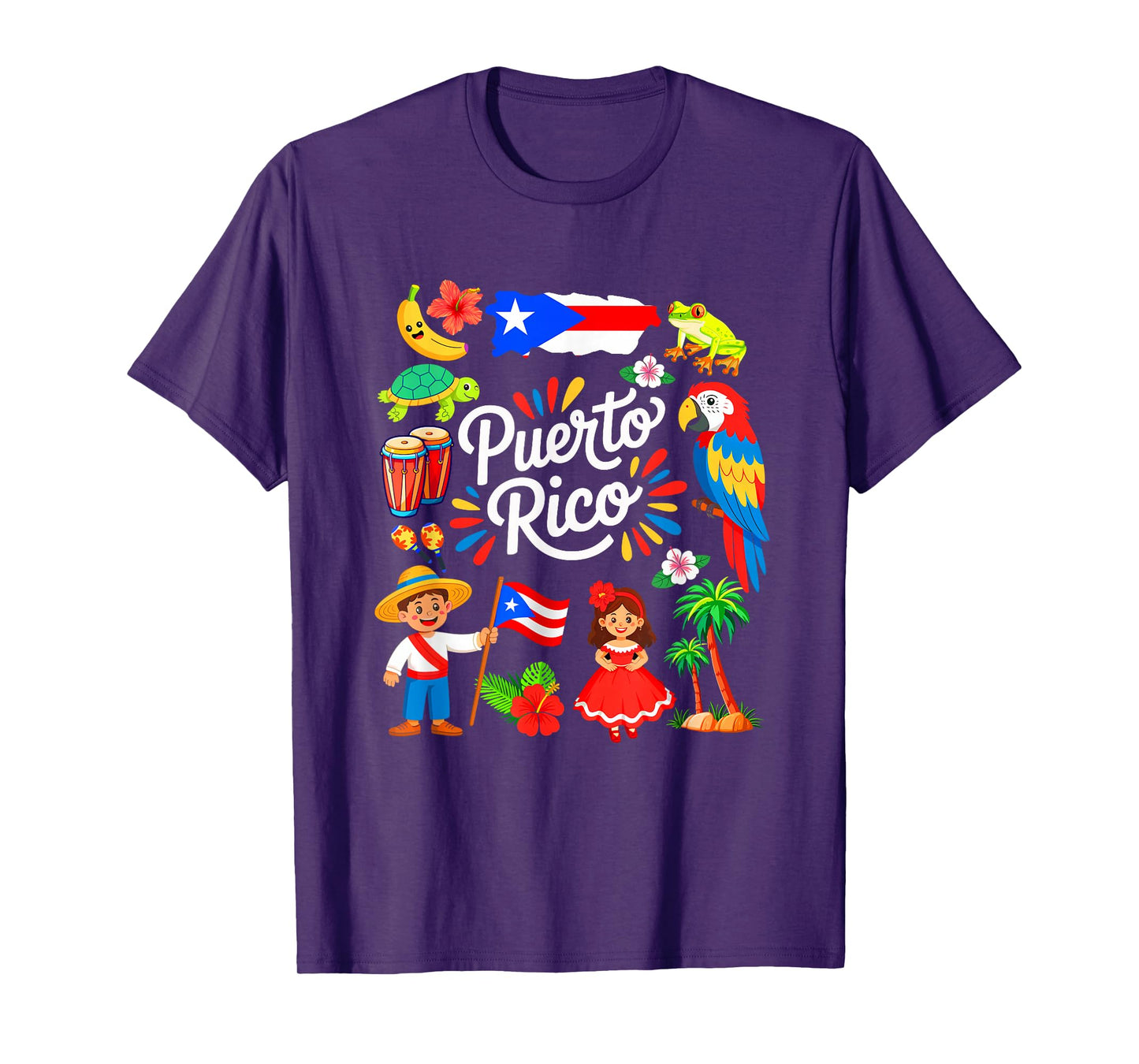 Puerto Rican Culture Outfit Idea Puerto Rico Flag Traveling T-Shirt