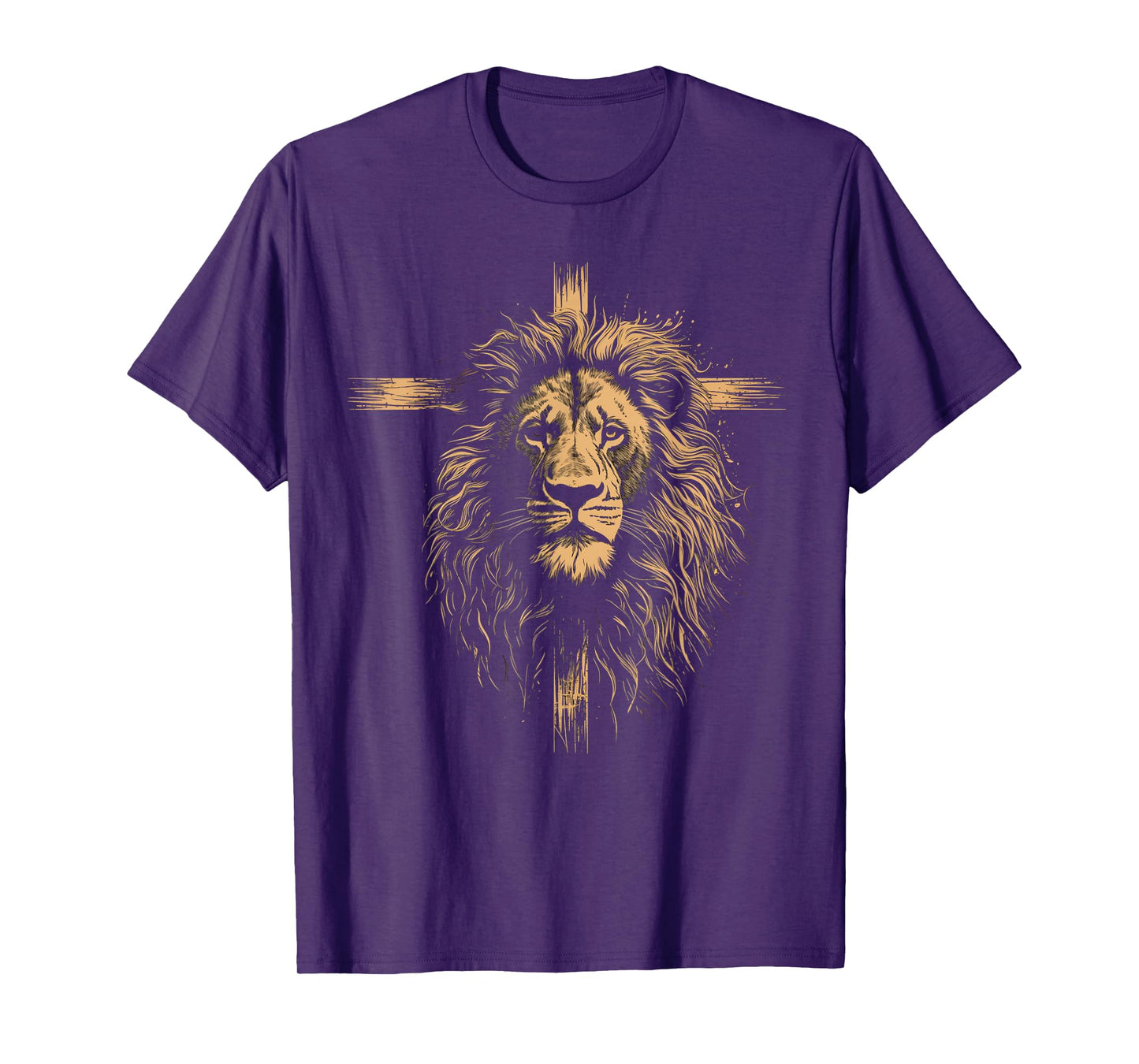Christian Cross Lion Religious Faith Jesus Pastor T-Shirt