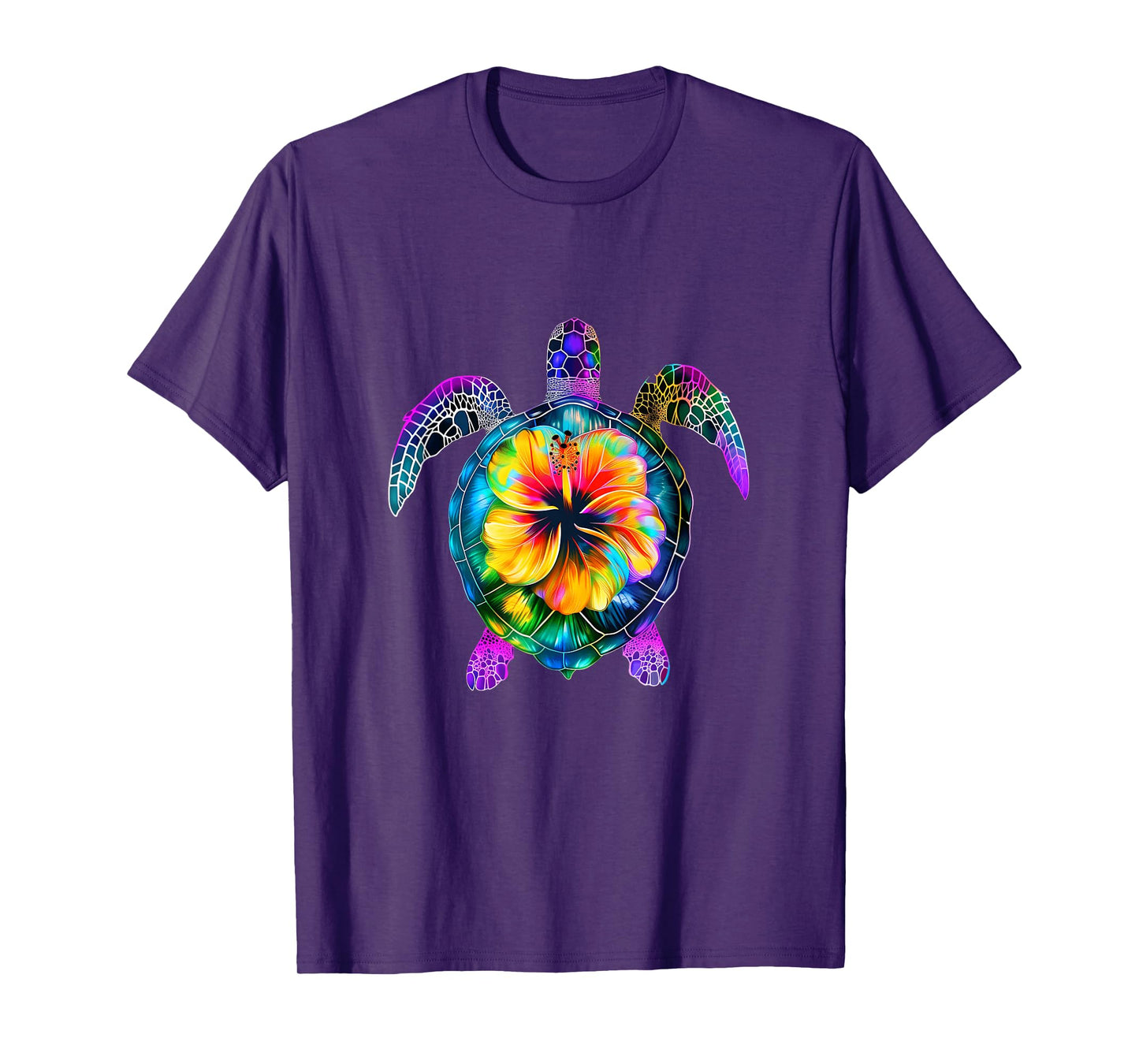 Hawaiian Tie Dye Sea Turtle Cute Hawaii For Men And Women T-Shirt
