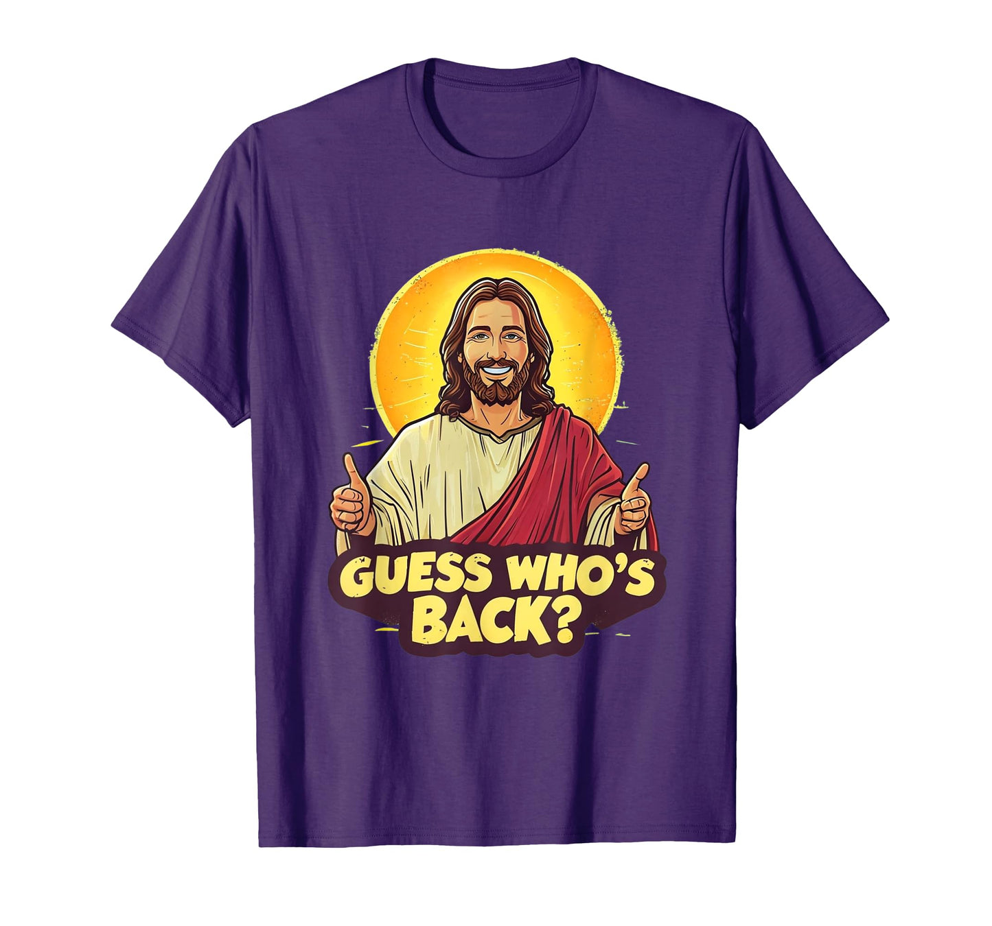 Easter Guess Whos Back Jesus Funny Religious Men Women Kids T-Shirt