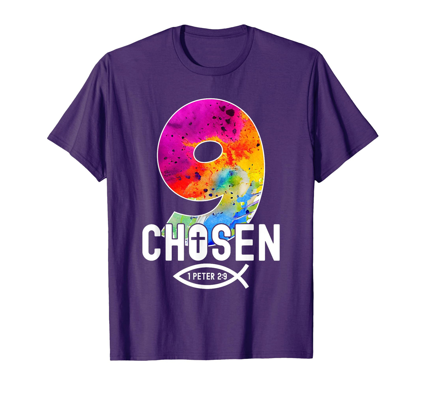 Chosen 9 Religious 9 Years Jesus 9TH Birthday T-Shirt
