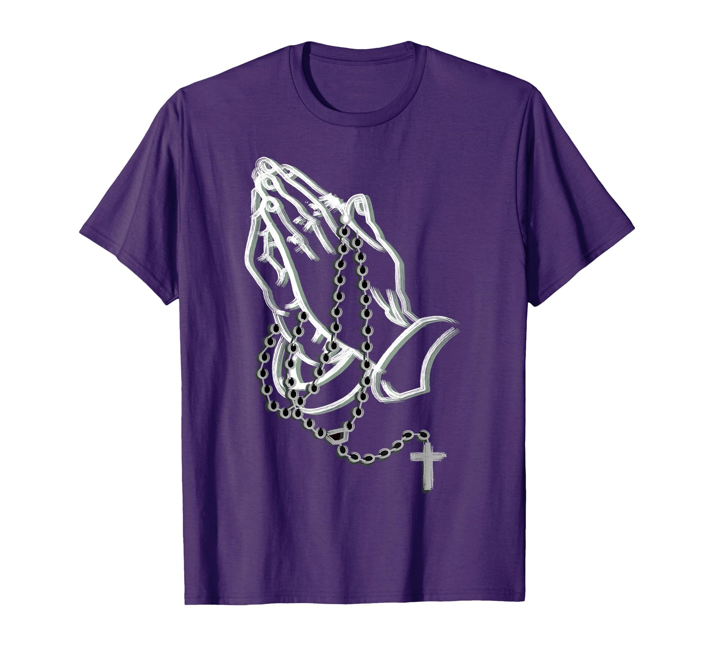 Praying hands with a rosary T-Shirt