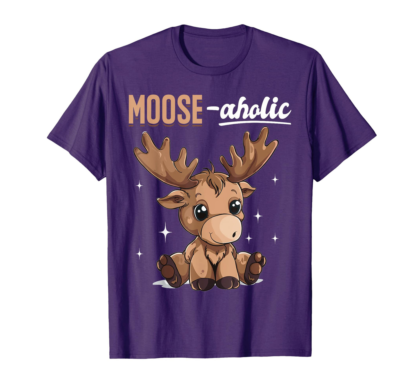 Funny Moose Animal Moose-aholic T-Shirt