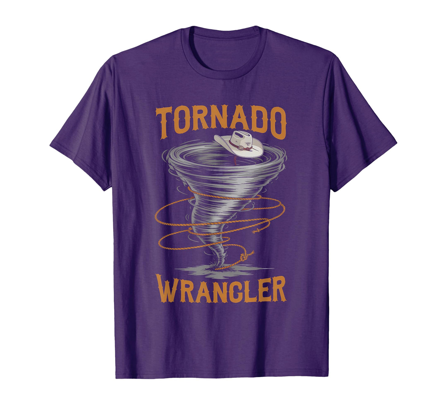 Tornado Wrangler Bold Western Cowboy Graphic Vintage T-Shirt