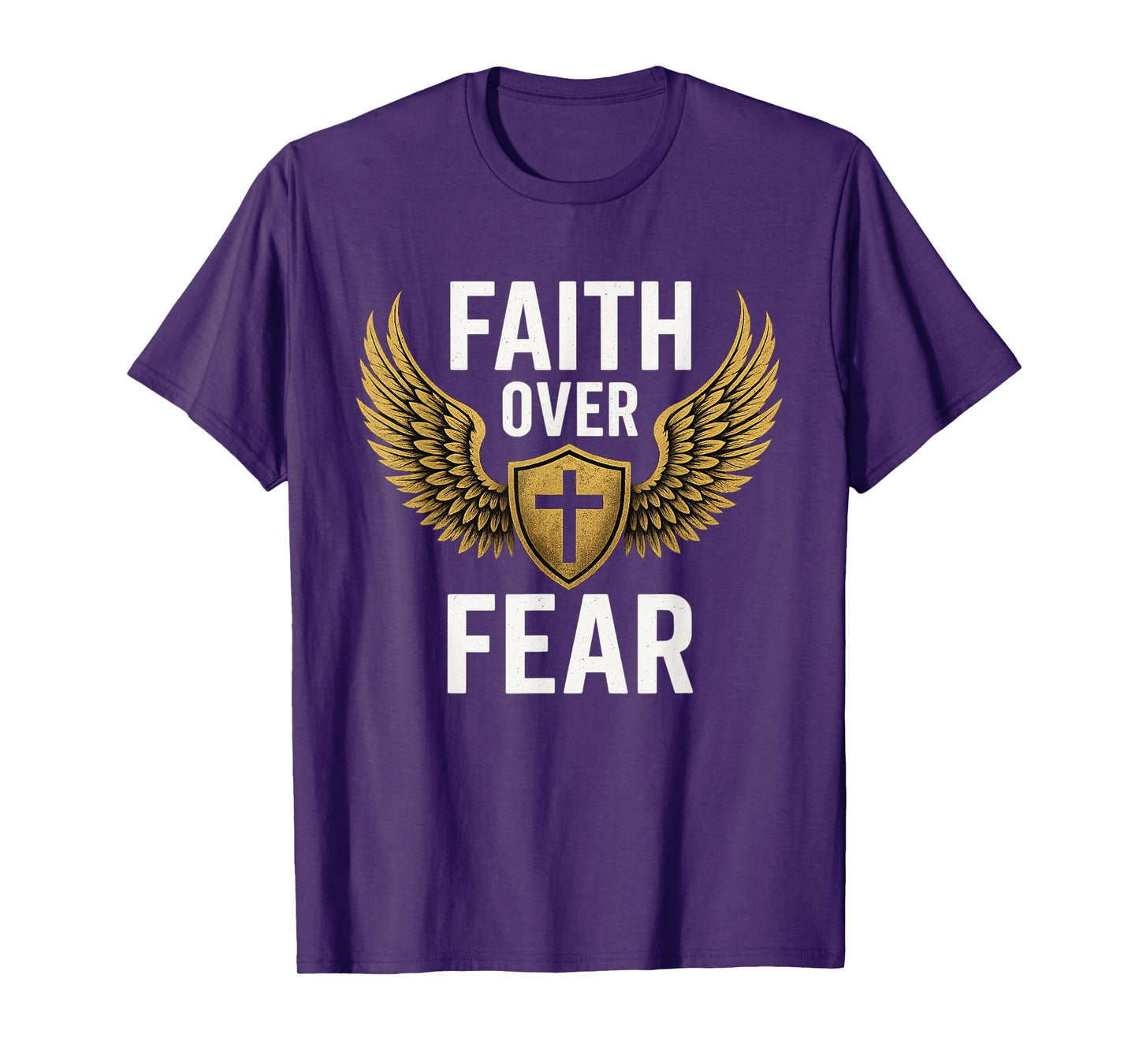 Faith Over Fear Gold T-Shirt
