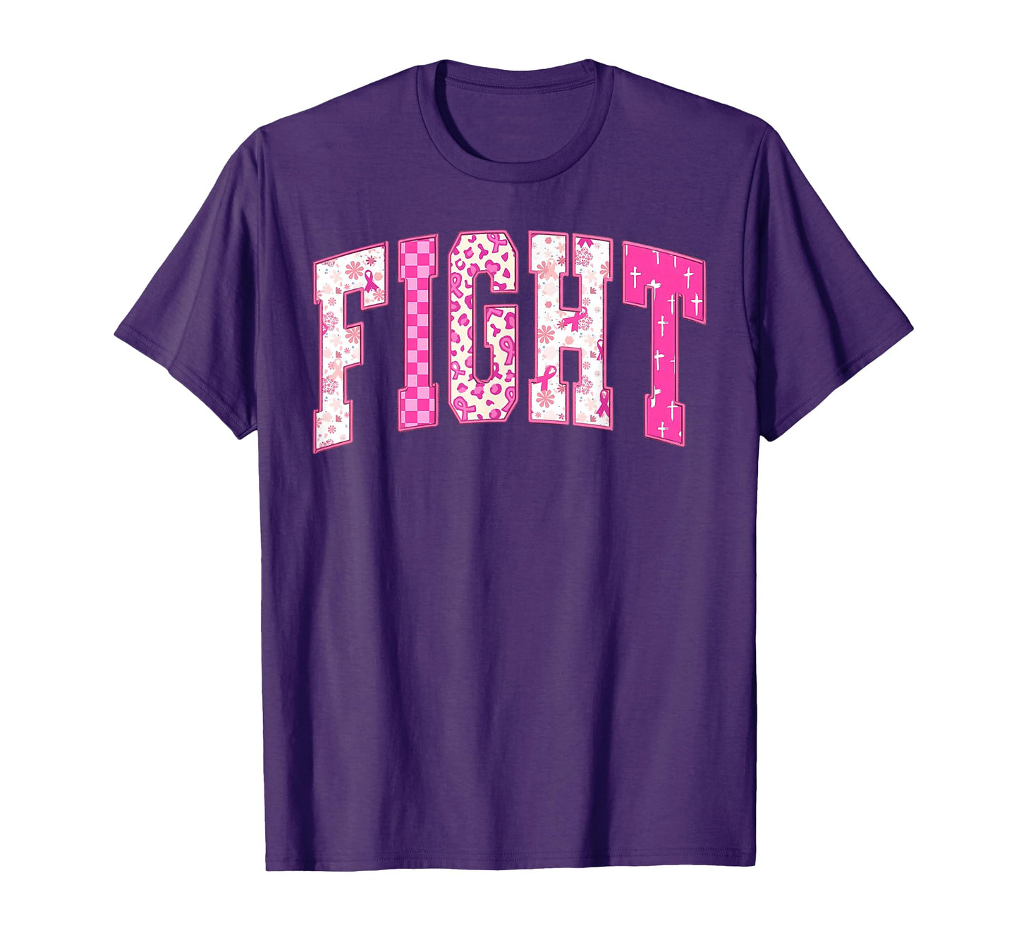 Breast Cancer Christian Fight Hope Faith Love Matching Group T-Shirt
