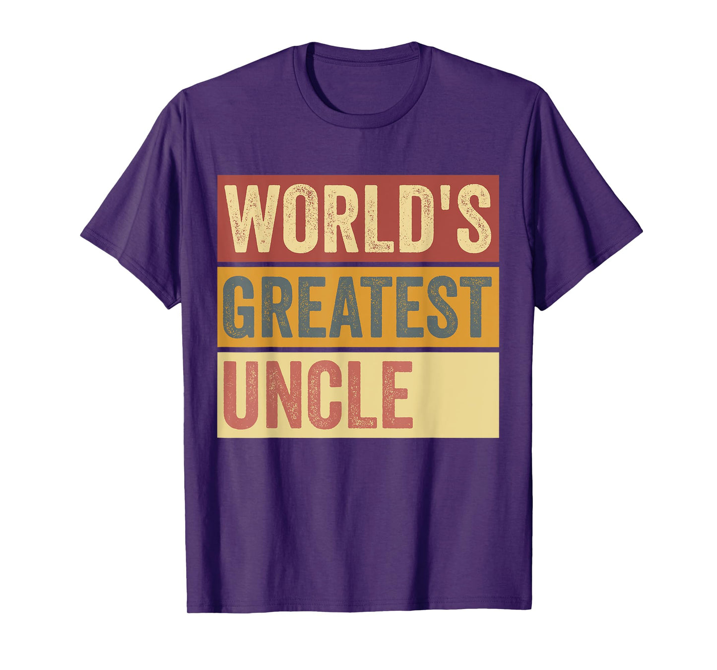 Mens World's Greatest Uncle Gifts Grandpa Father's Day Best Dad T-Shirt
