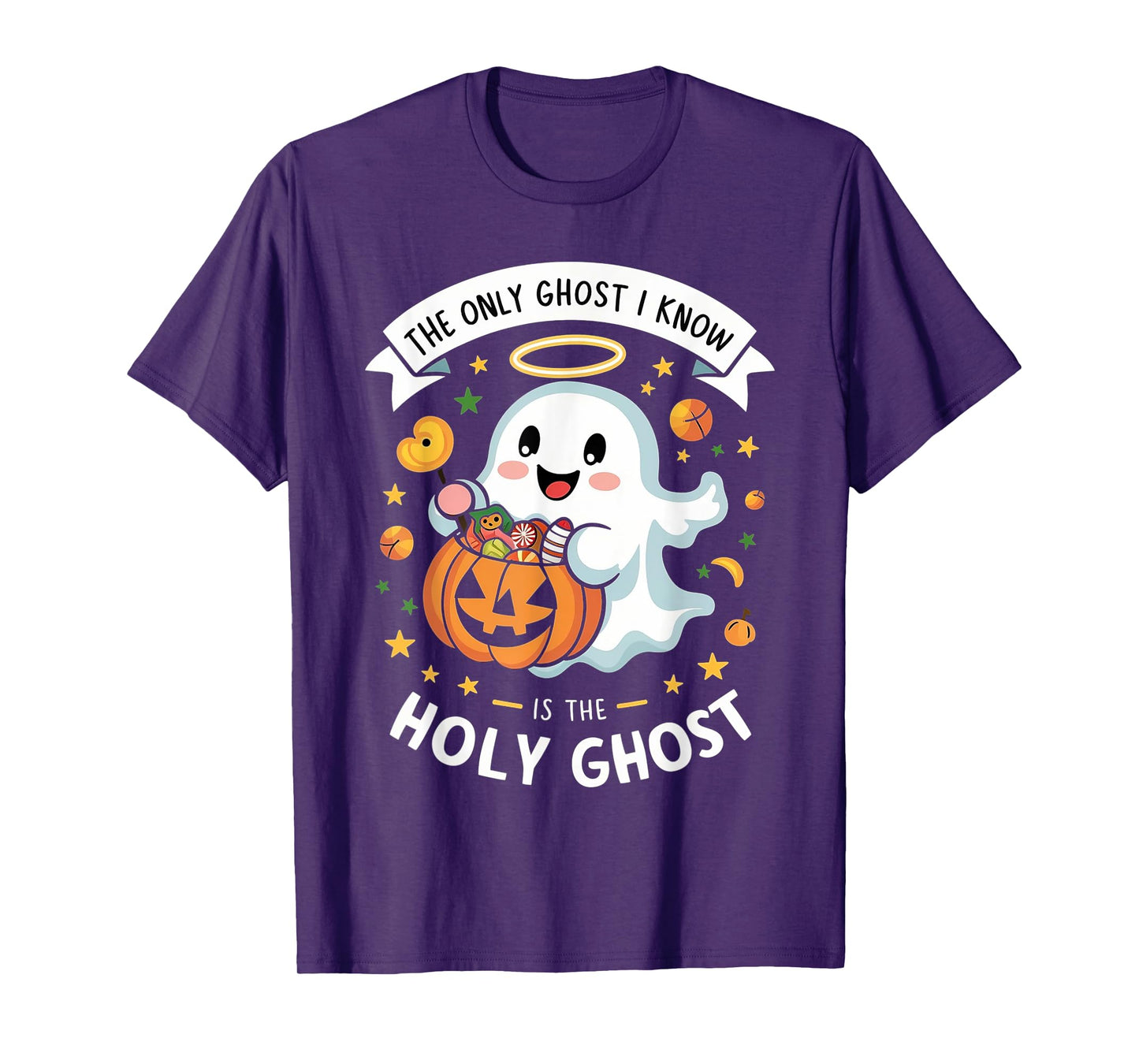 Christian Halloween Kids Only Ghost I Know is the Holy Ghost T-Shirt