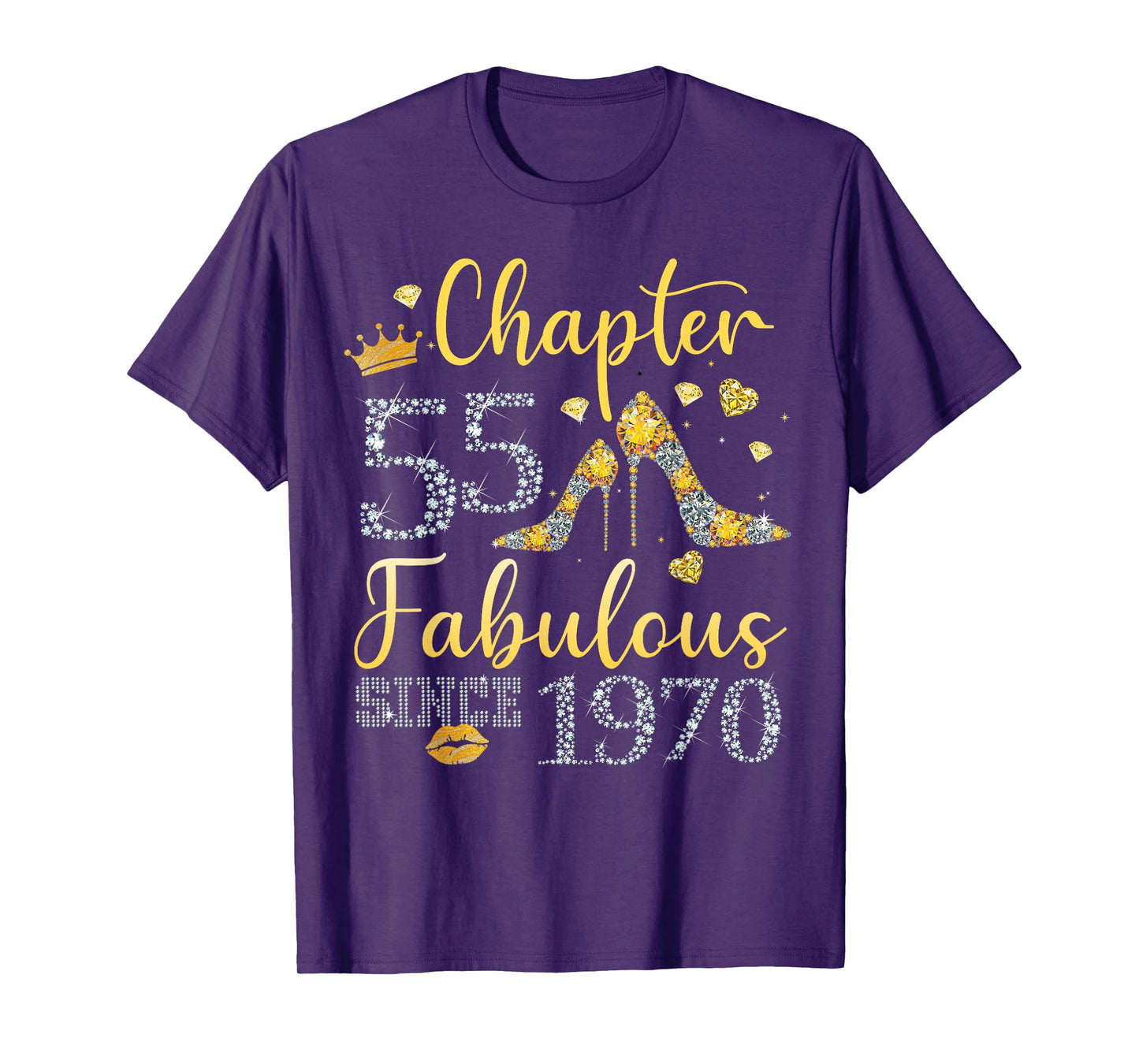 Women Chapter 55 Fabulous Since 1970 55 years old Birthday T-Shirt