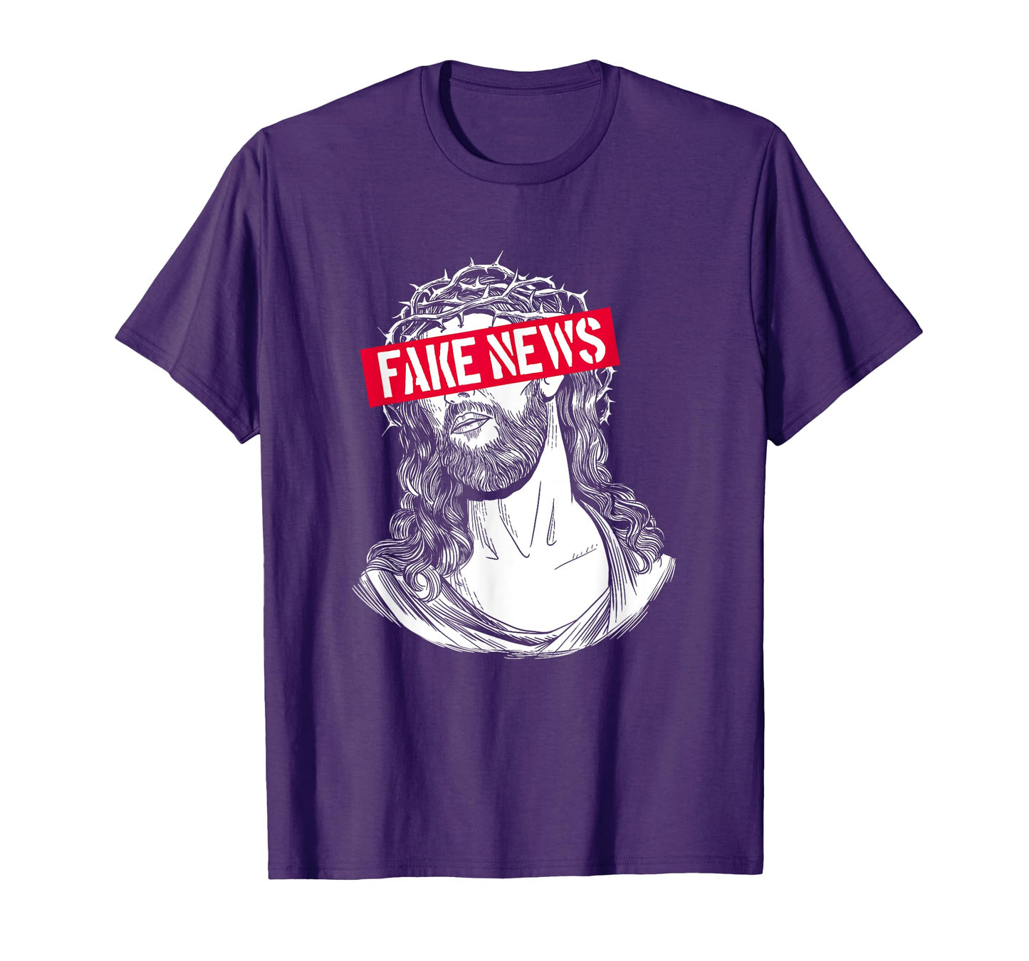 Blackcraft Anti-Christian Fake News Funny Jesus Atheist T-Shirt