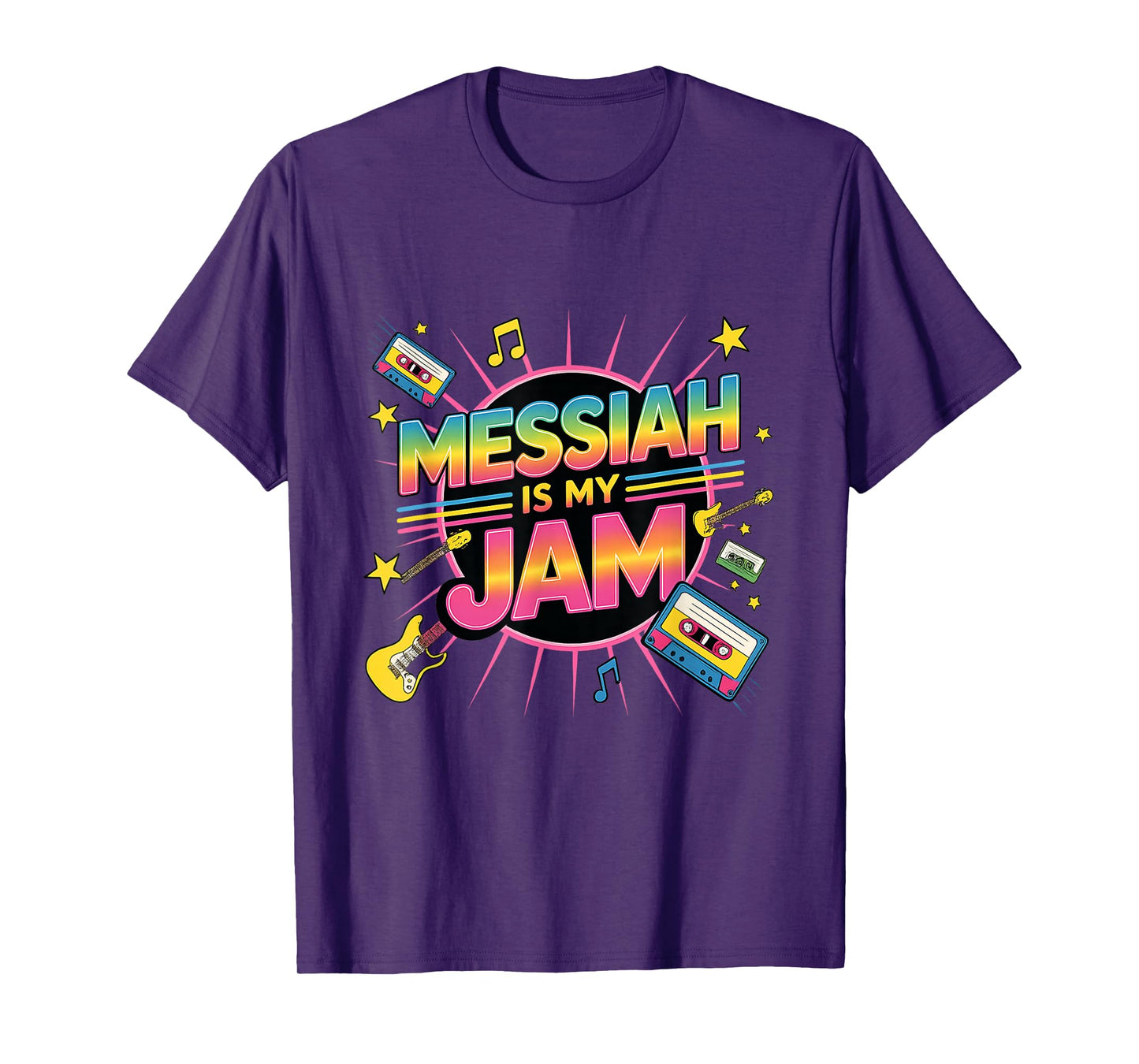 Messiah is My Jam | Retro Christian Music Faith Design T-Shirt