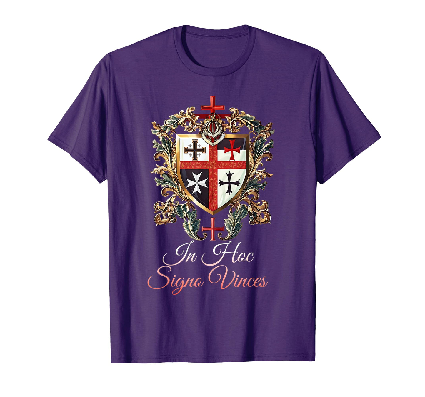 Catholic Knight Templar Crusader Cross Latin T-Shirt