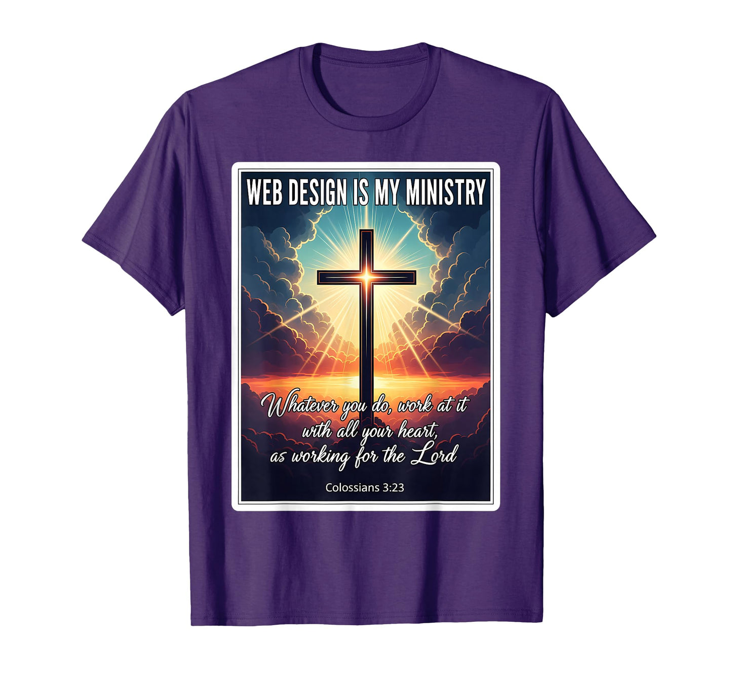 Christian Web Design is My Ministry Designer Developer Jesus T-Shirt