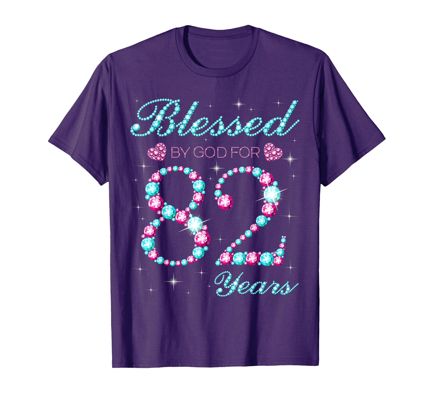 Blessed By God For 82 Years Old 82nd Birthday Party B-day T-Shirt