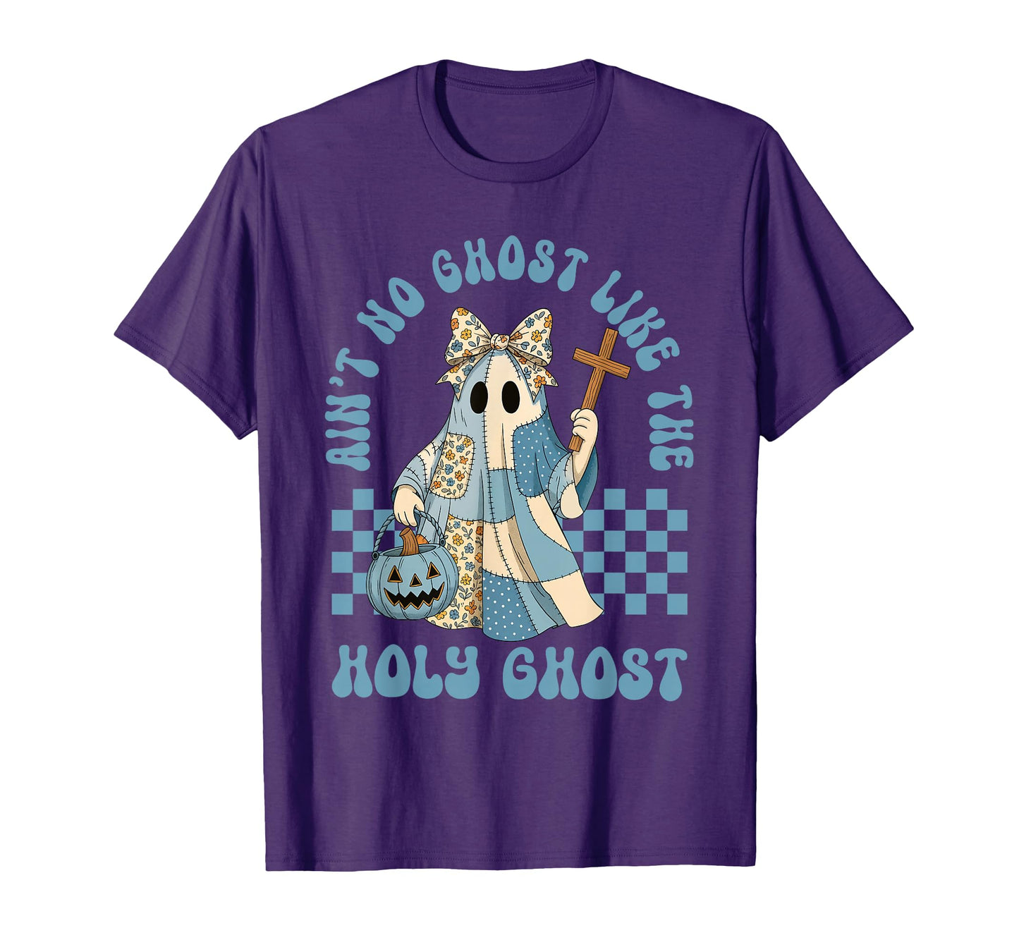 Groovy Aint No Ghost Like The Holy Ghost Christian Halloween T-Shirt