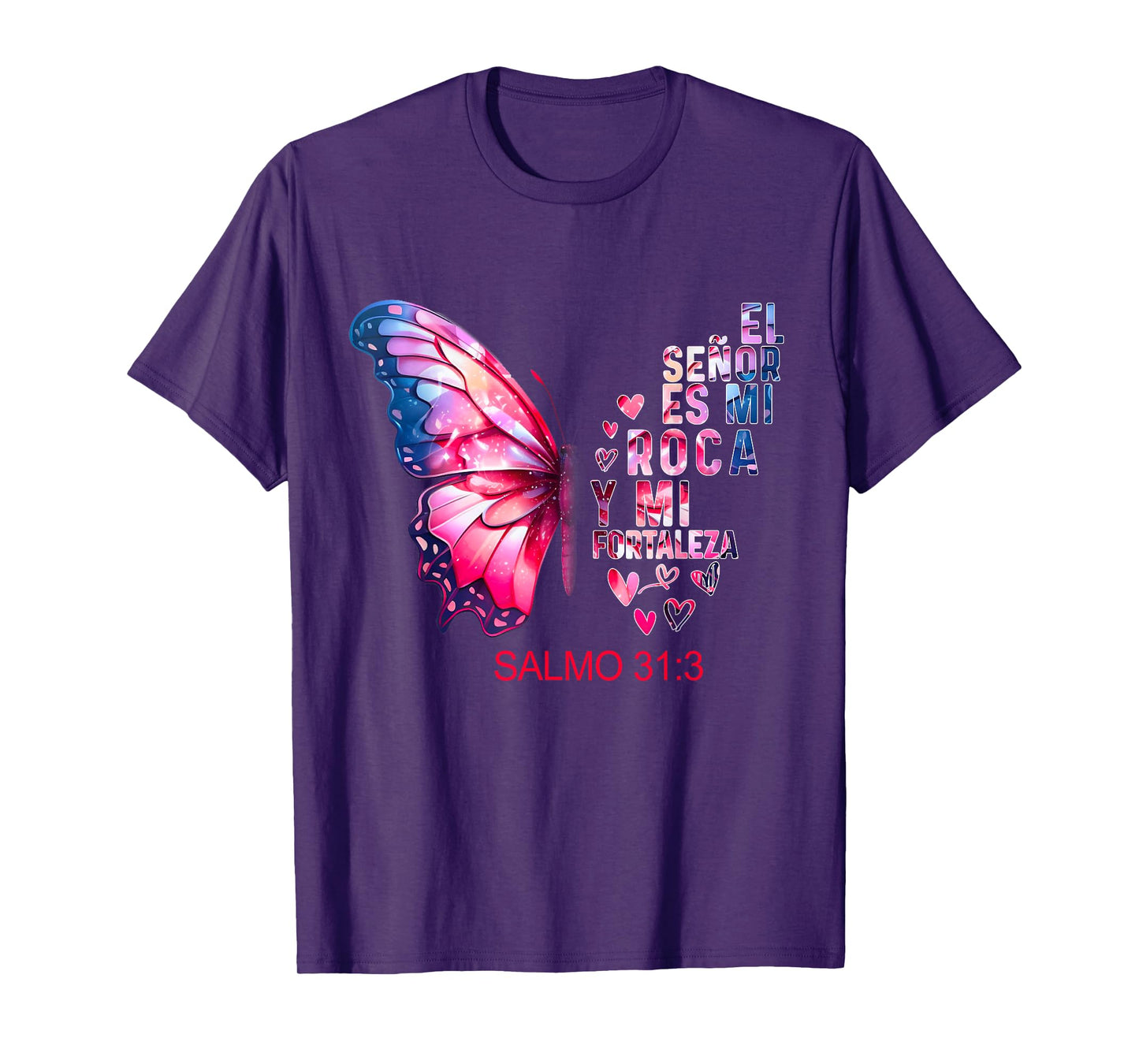 Camiseta Cristiana Para Mujer En Espanol Spanish Salmo 31 T-Shirt