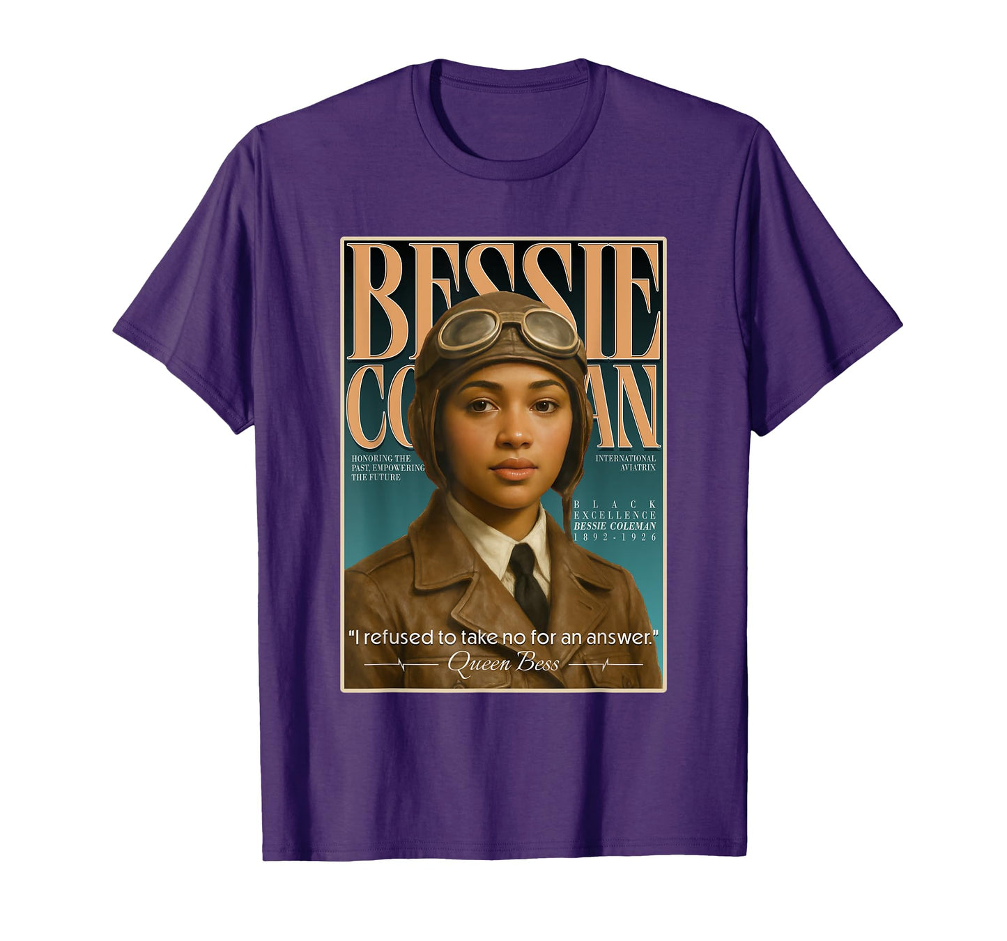 Bessie Coleman – First Black Female Pilot Tribute T-Shirt