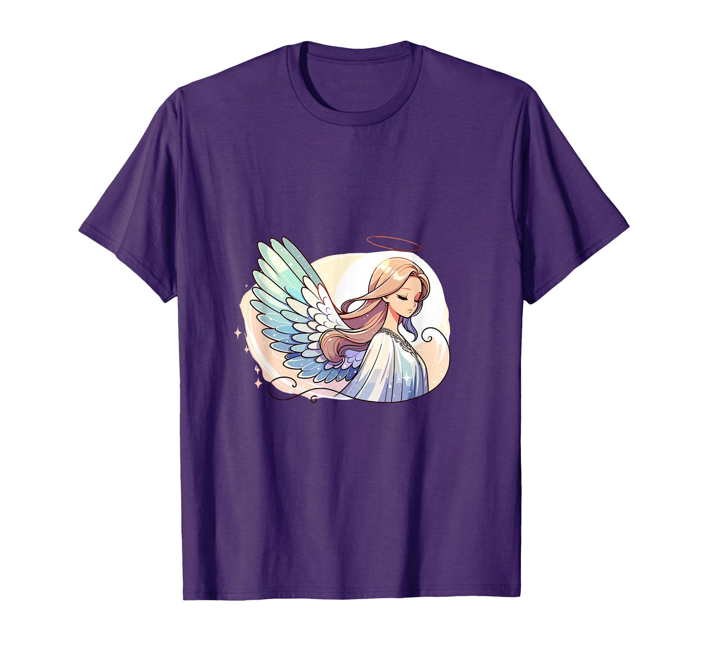 Elegant Angel Pastel Wings Heavenly Spiritual Art T-Shirt