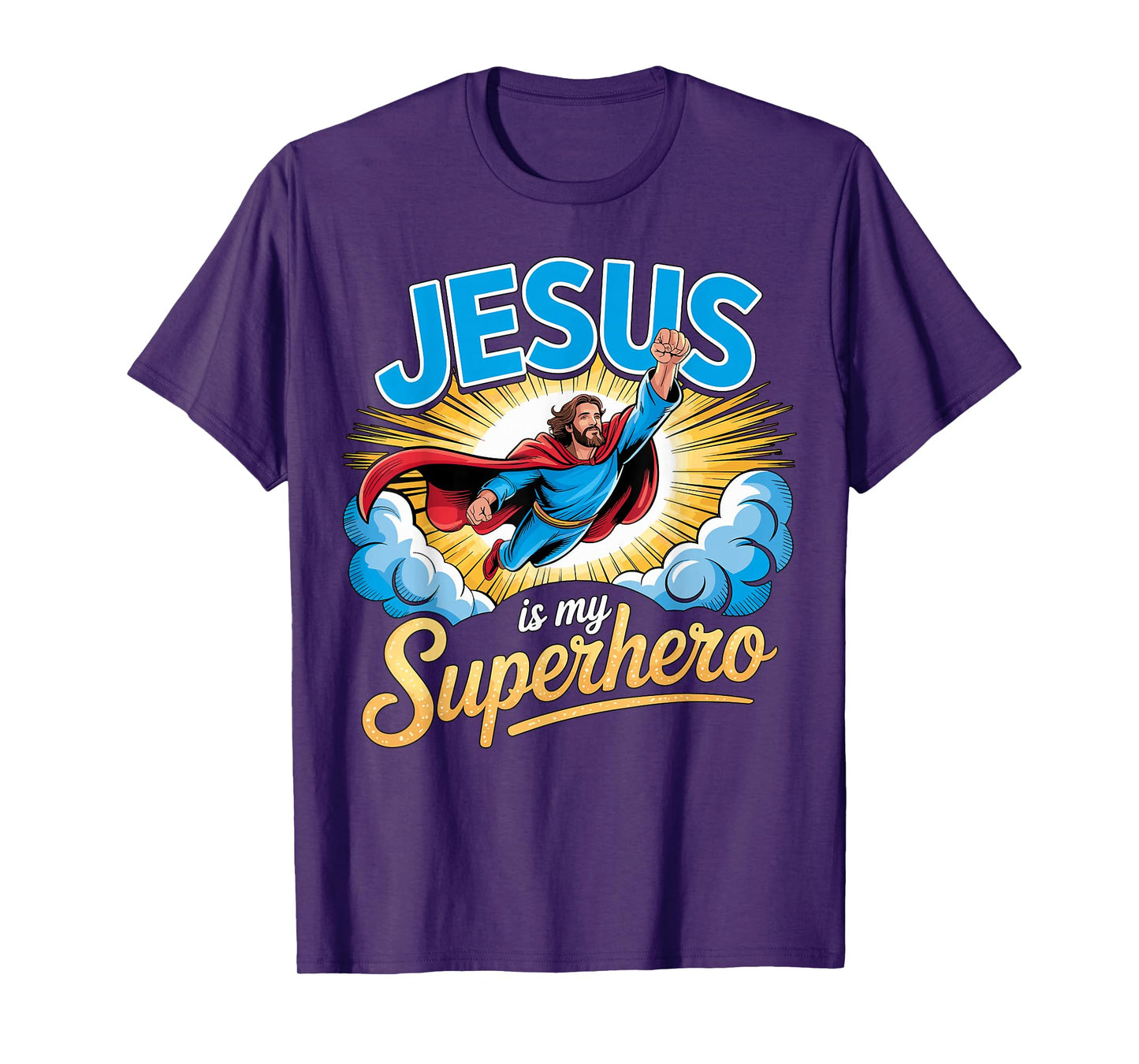 Jesus is My Superhero Christian Faith T-Shirt