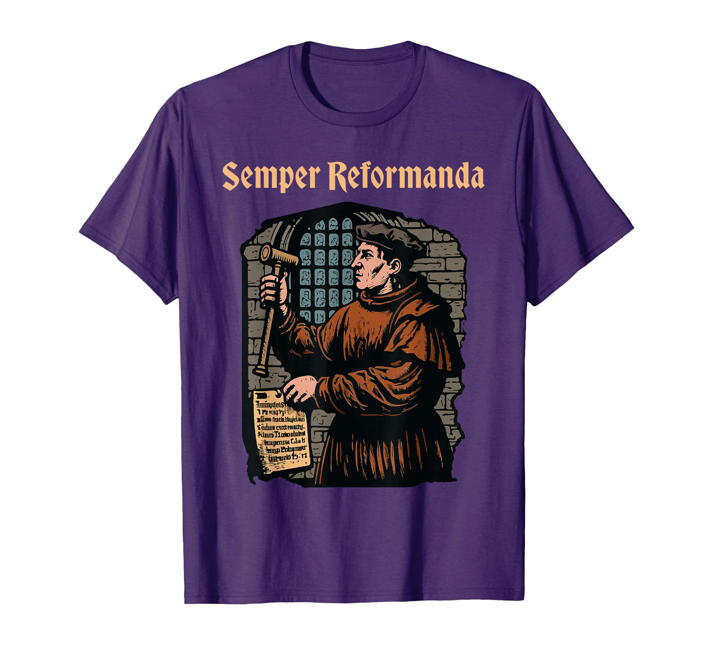 Martin Luther Reformation Semper Reformanda Christian T-Shirt