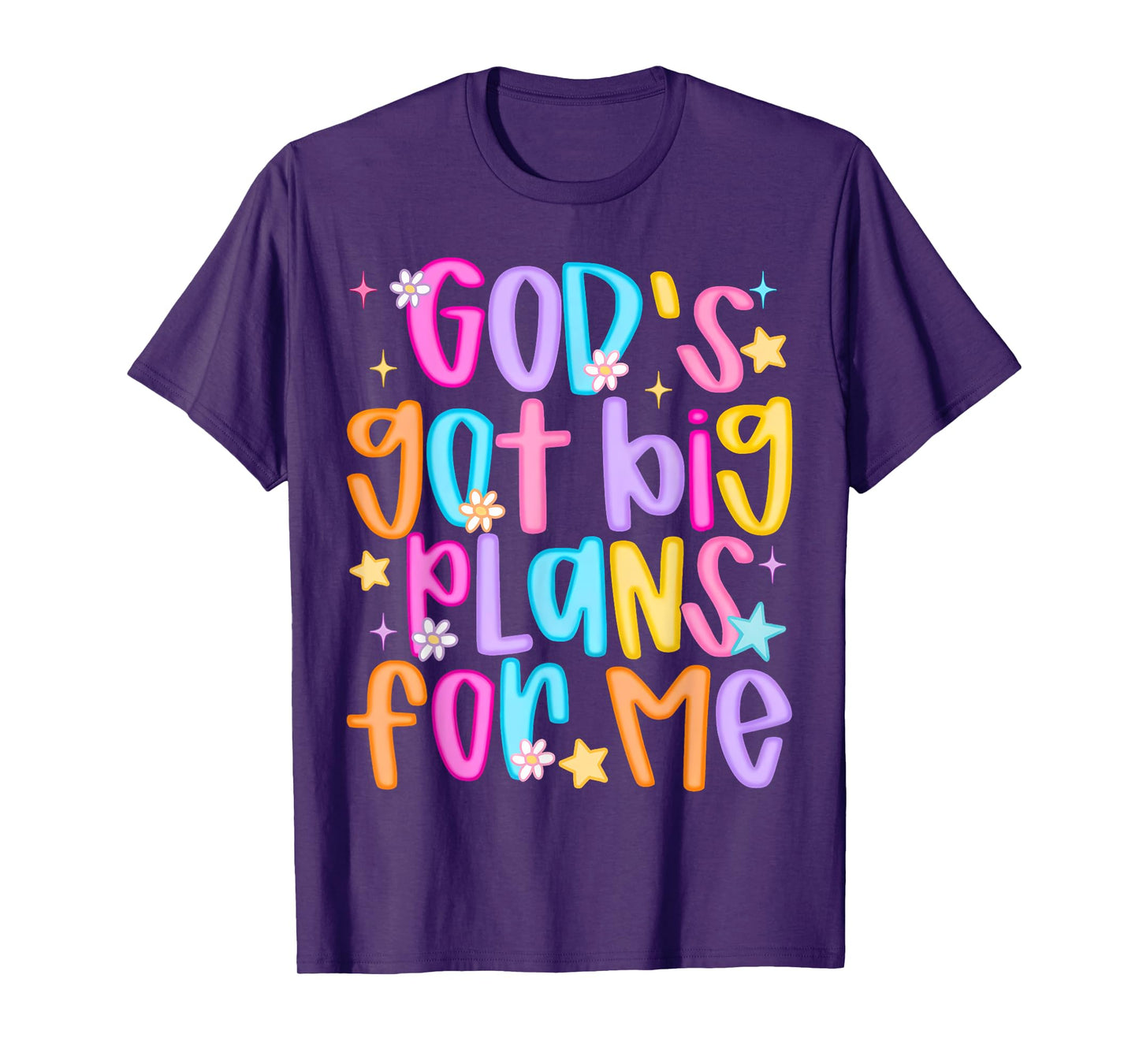 God's Got Big Plans For Me Religious Christian Prayer Kids T-Shirt