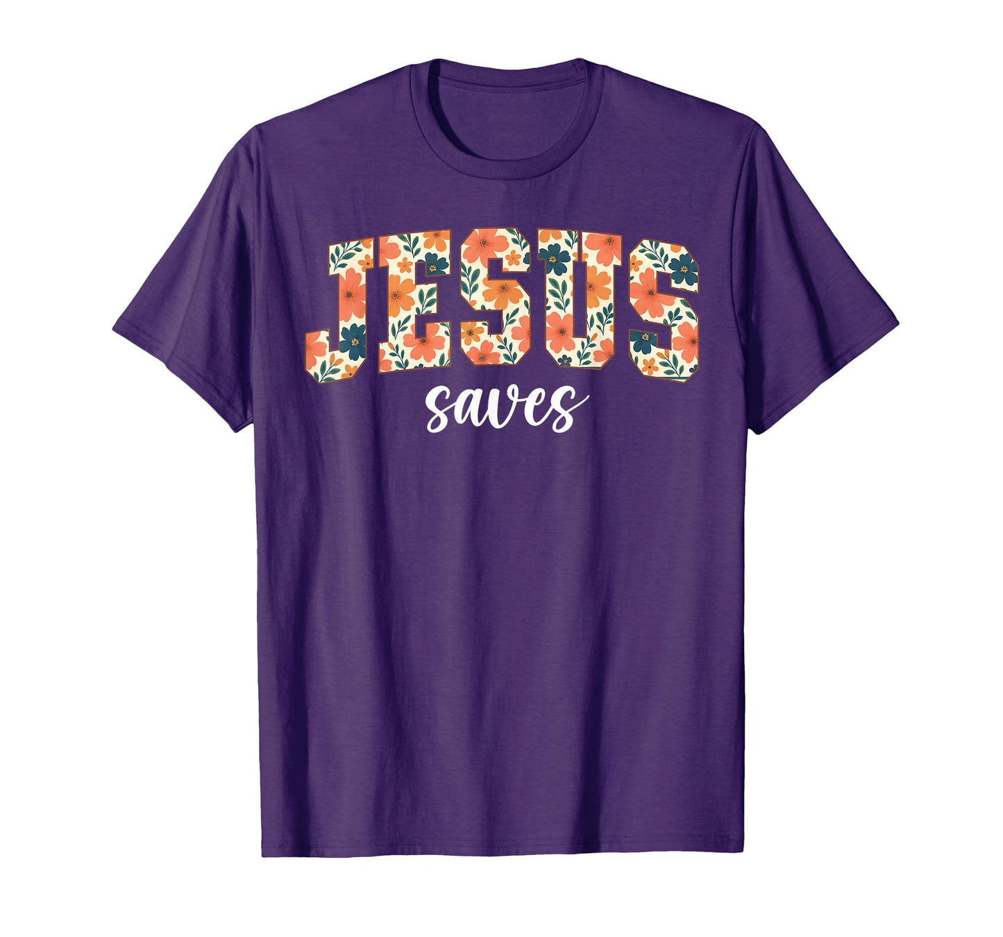 Jesus Saves Christian Cross God Faith Bible Religious Pray T-Shirt
