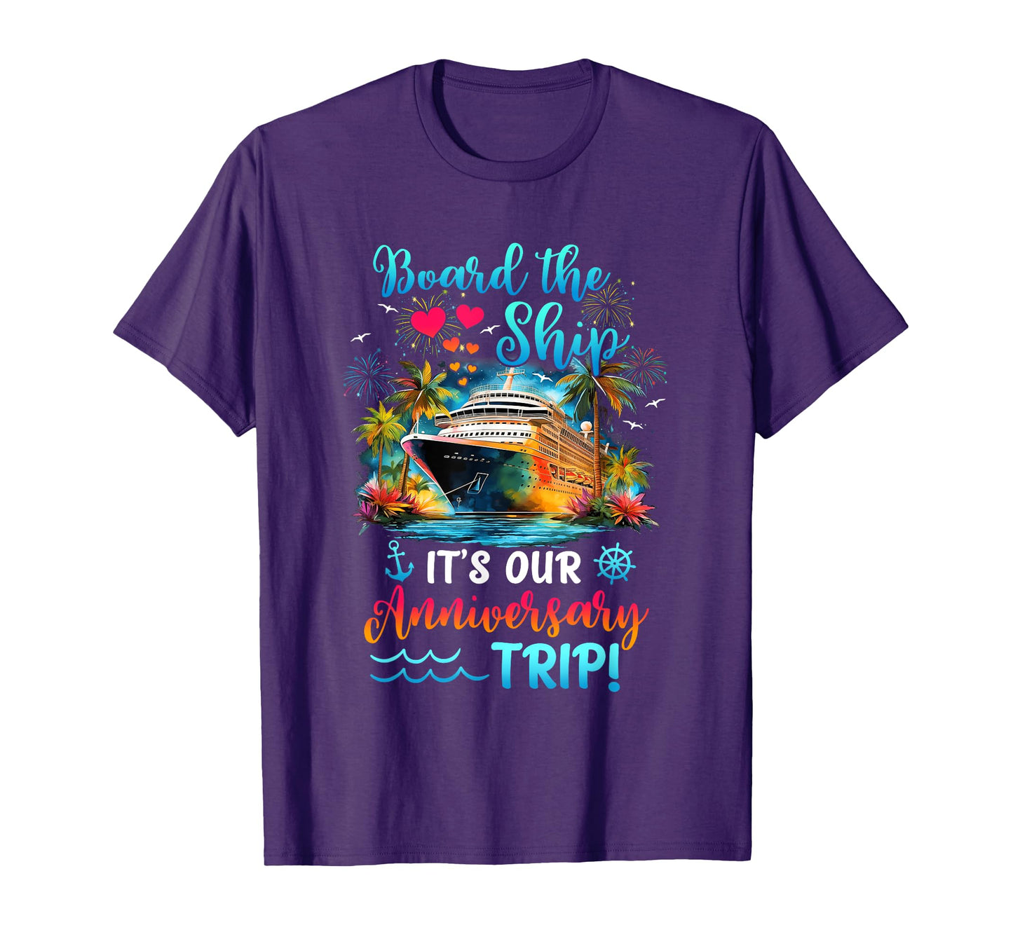 It's Our Anniversary Trip Couples Matching Marriage Cruise T-Shirt