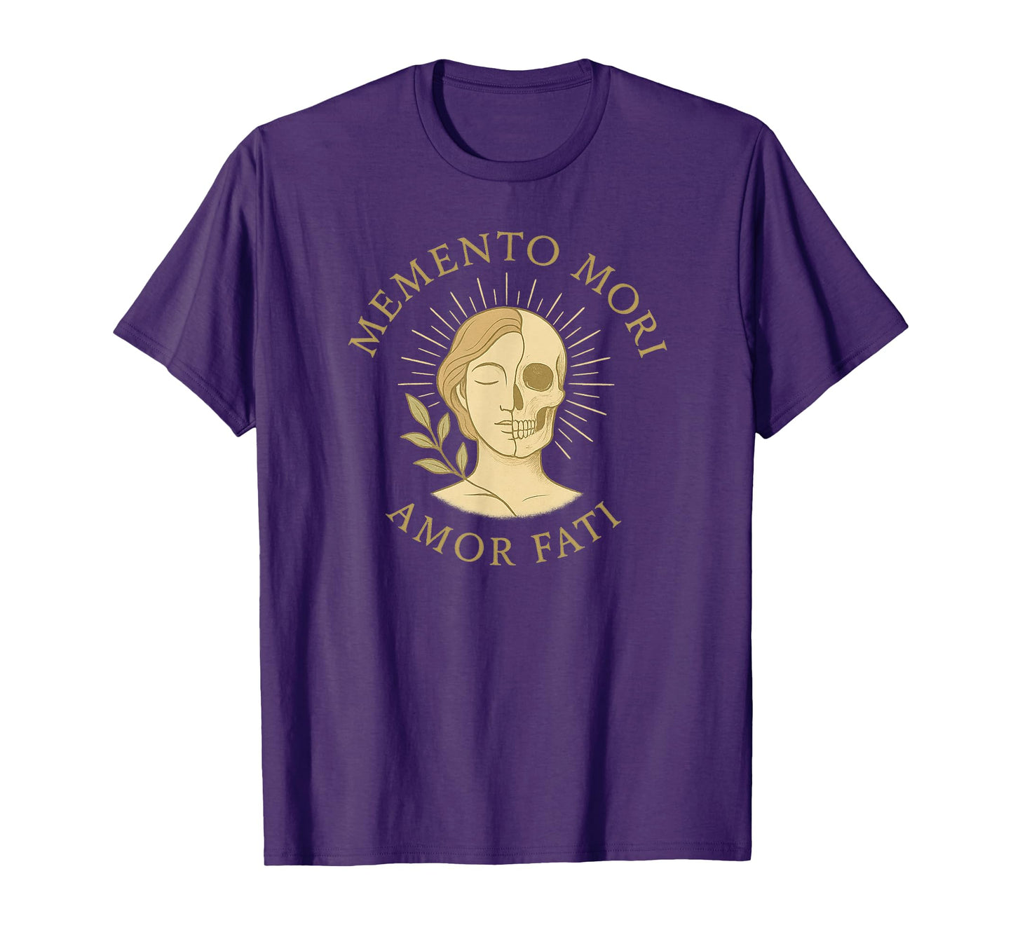 Memento Mori Amor Fati Latin Stoic Quote T-Shirt