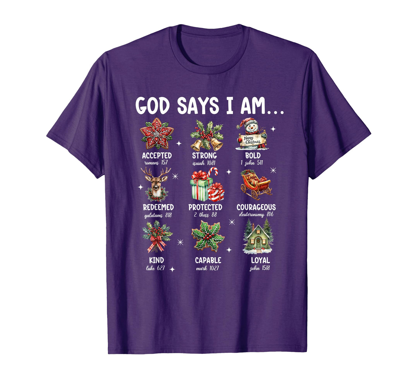 God Says I Am Cute Ghost Floral Groovy Halloween Christian T-Shirt