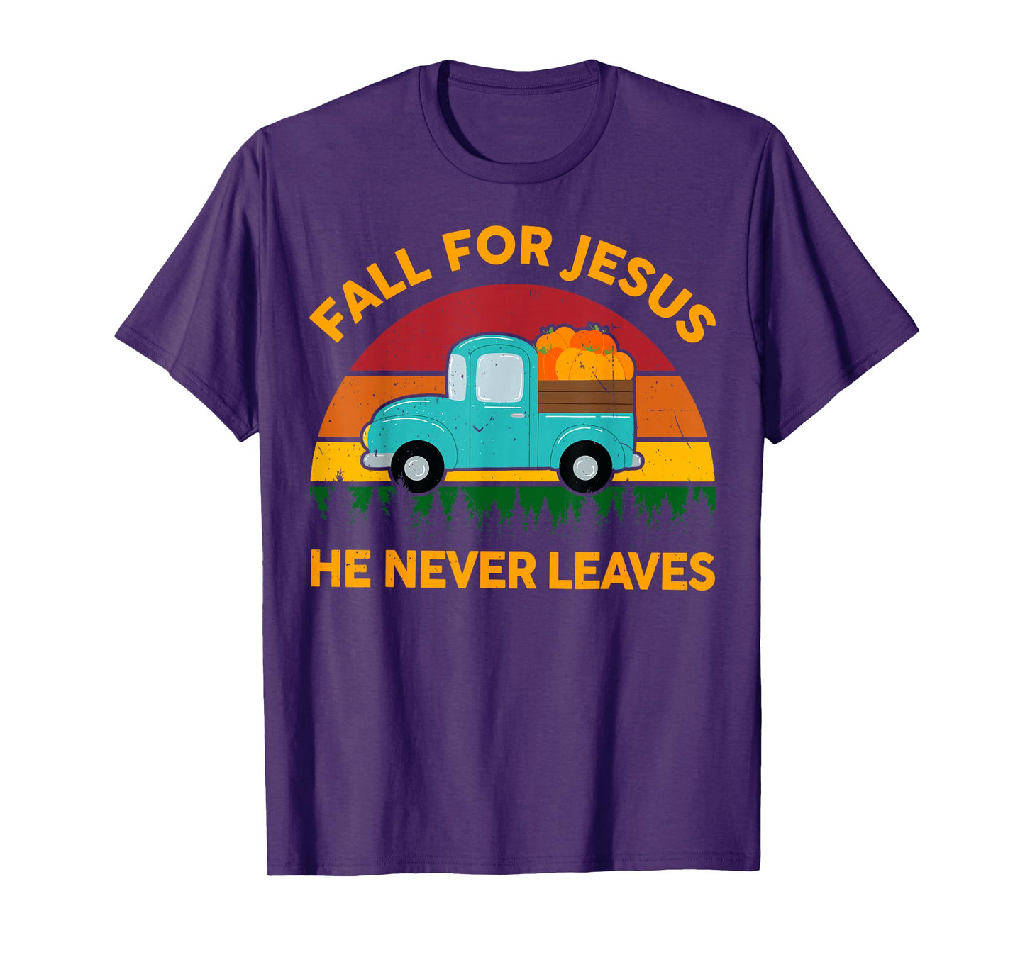 Christian-Shirt Fall for Jesus He Never Leaves Toddler Kids T-Shirt